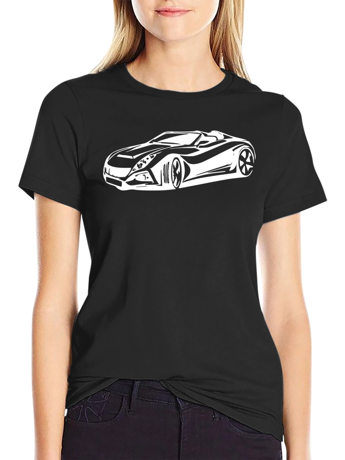 Sleek Car Graphic T-Shirt - Cool Automotive Design
