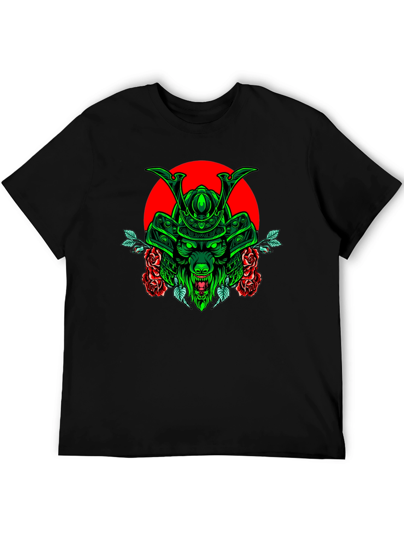 Samurai Wolf T-Shirt - Unique Graphic Tee
