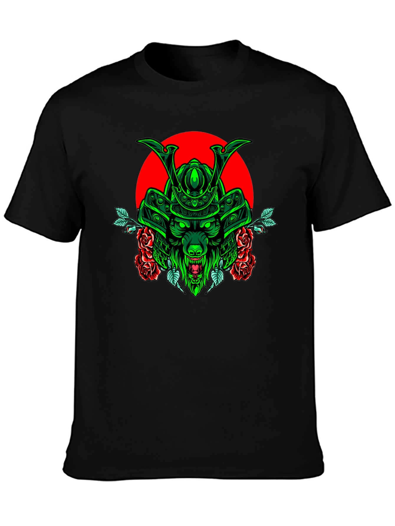 Samurai Wolf T-Shirt - Unique Graphic Tee