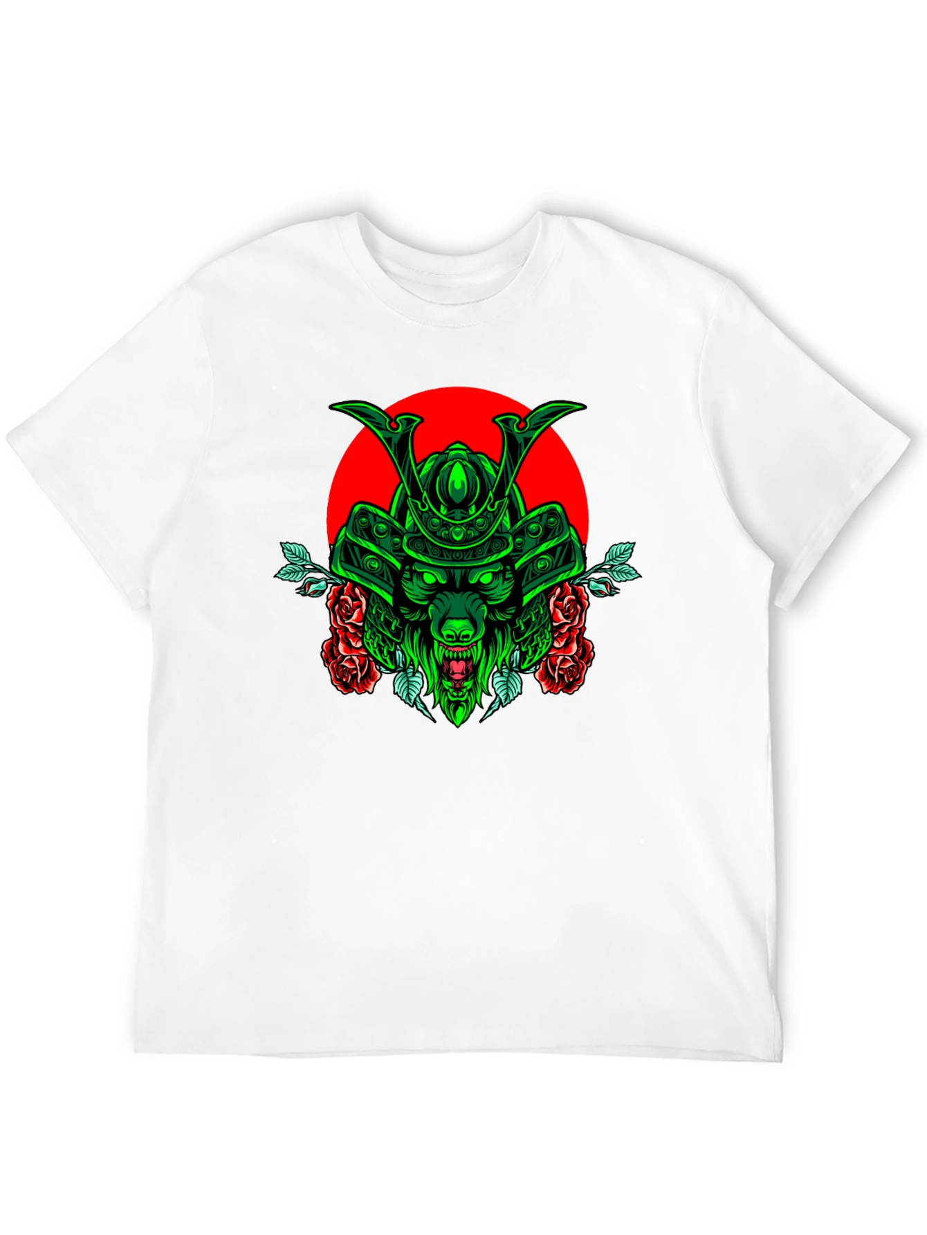 Samurai Wolf T-Shirt - Unique Graphic Tee