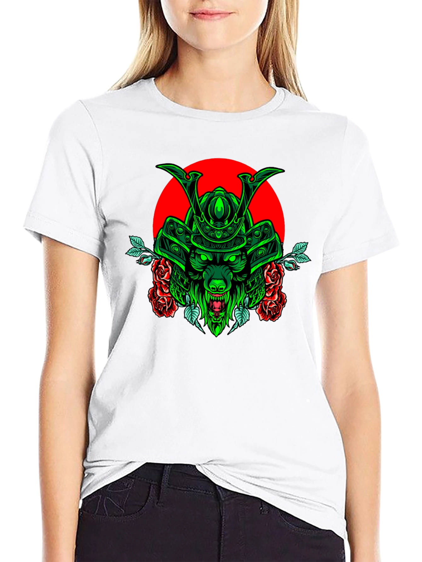 Samurai Wolf T-Shirt - Unique Graphic Tee