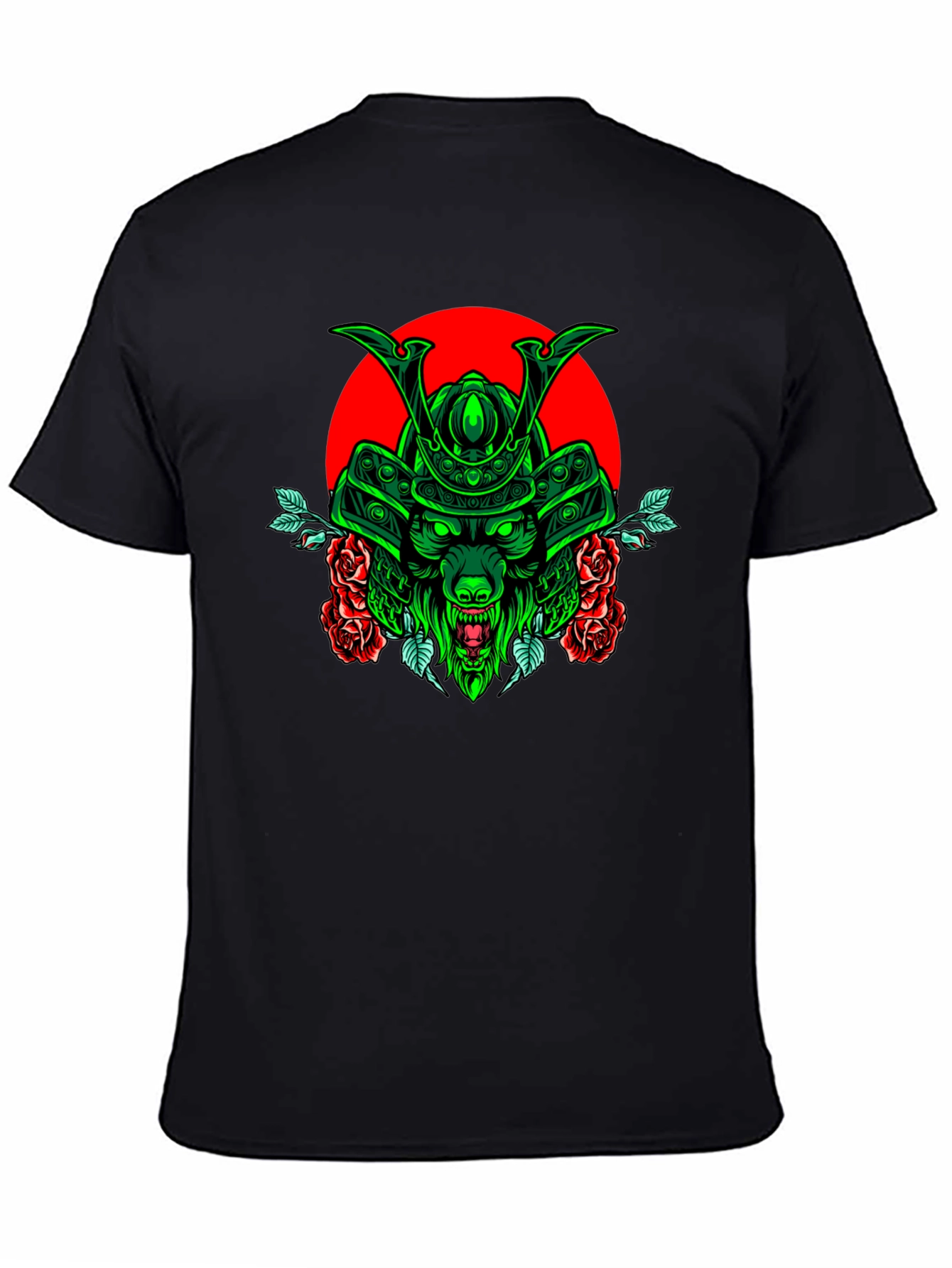 Samurai Wolf T-Shirt - Unique Graphic Tee