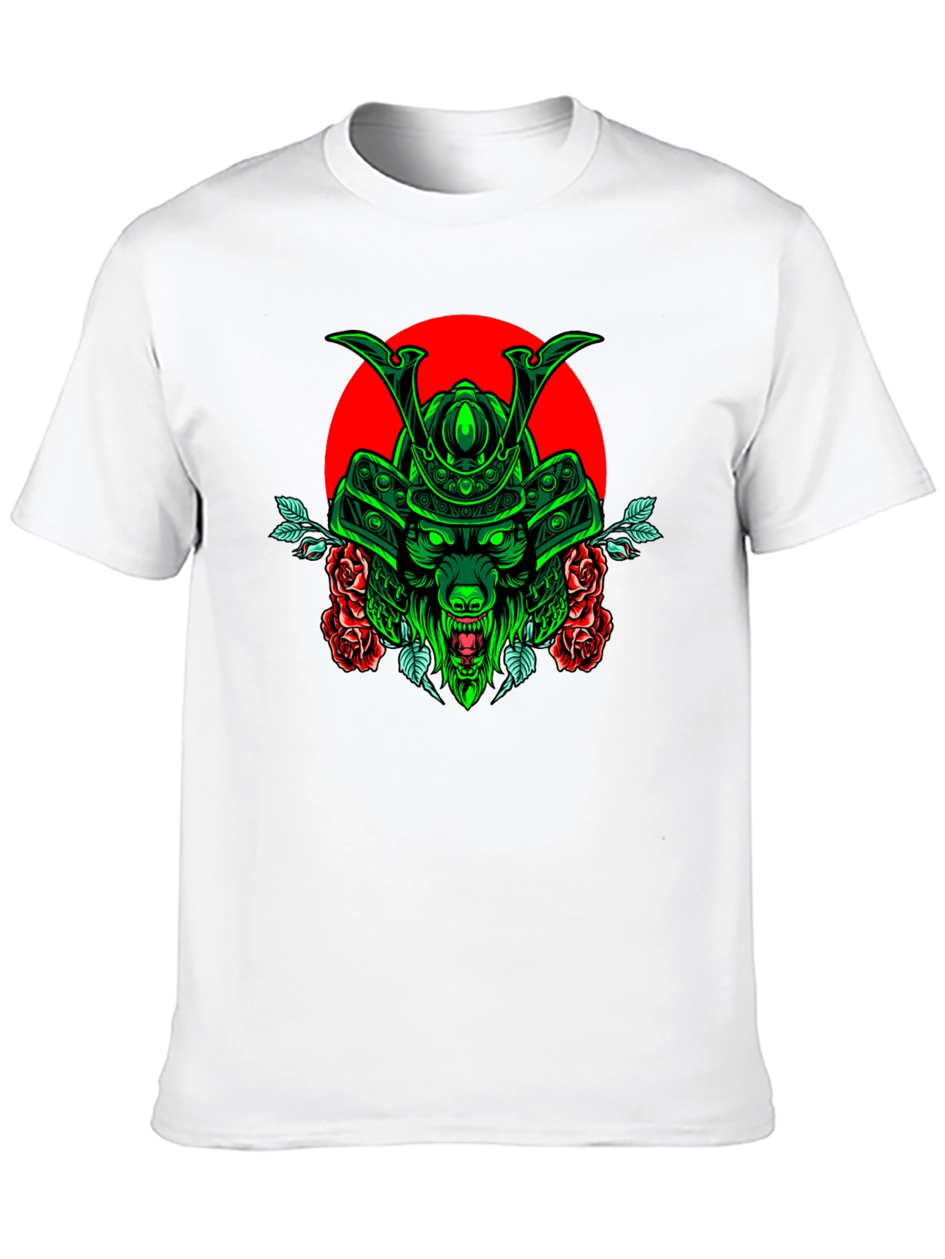 Samurai Wolf T-Shirt - Unique Graphic Tee