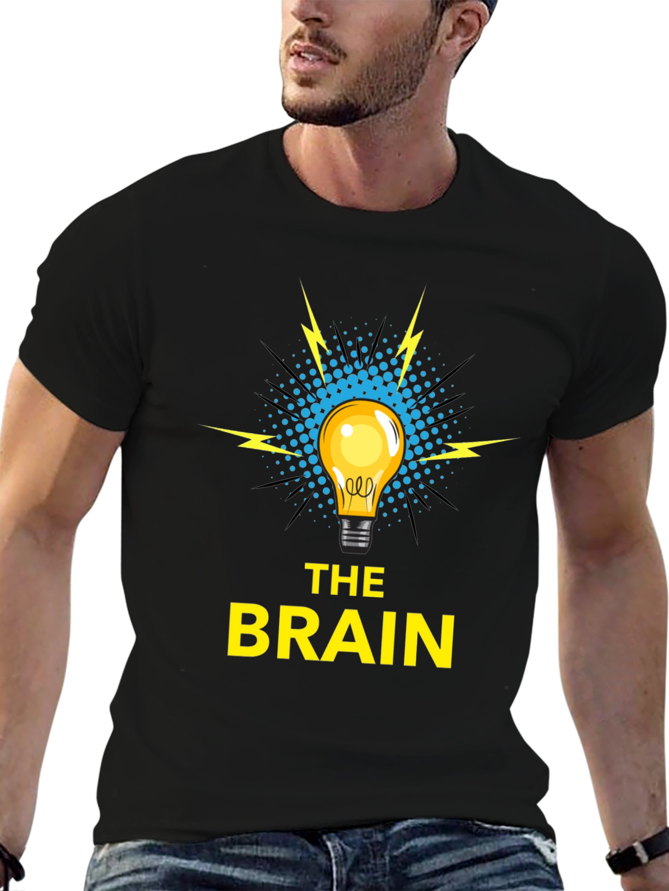 The Brain T-Shirt - Idea Lightbulb Design