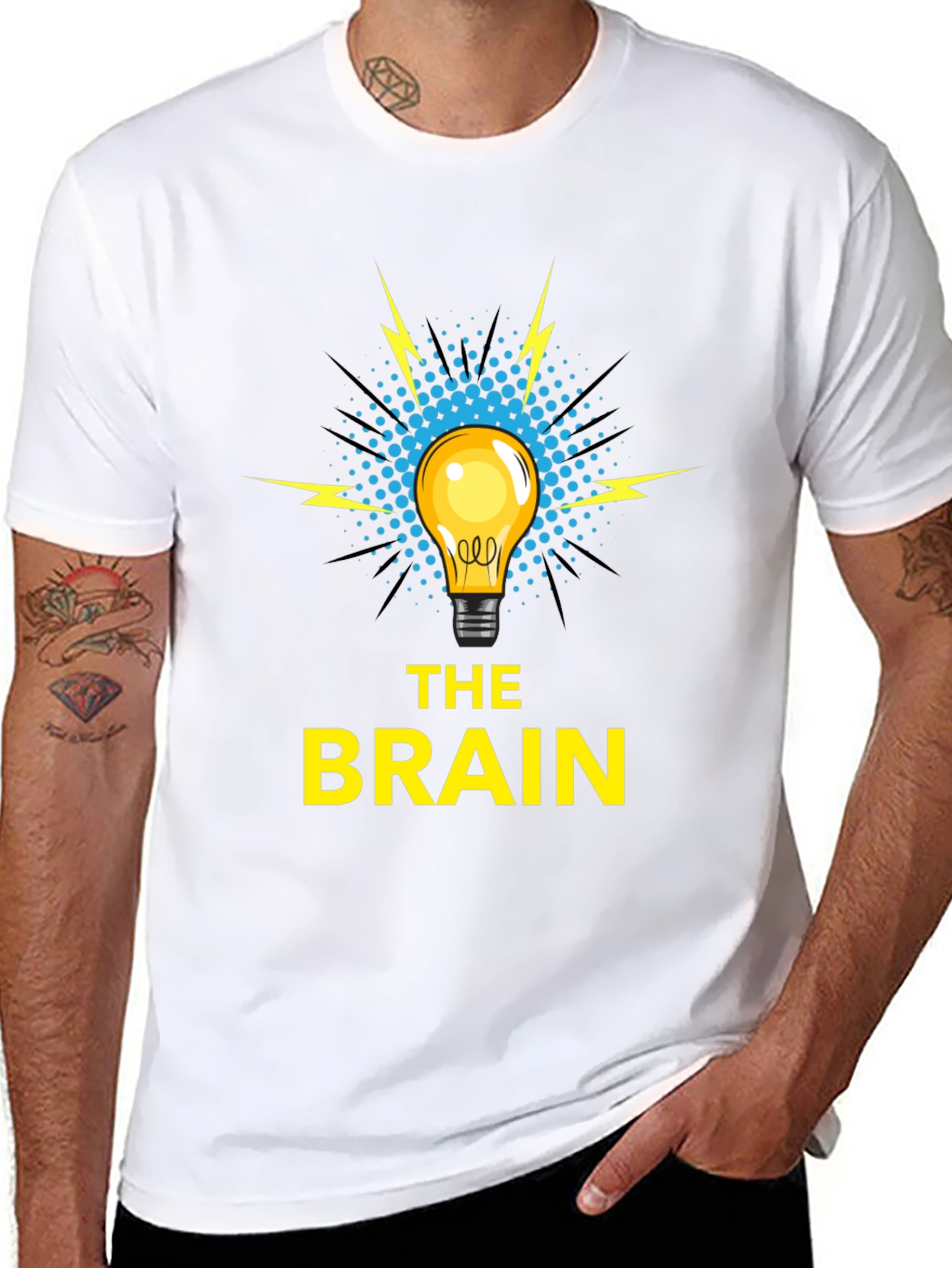 The Brain T-Shirt - Idea Lightbulb Design