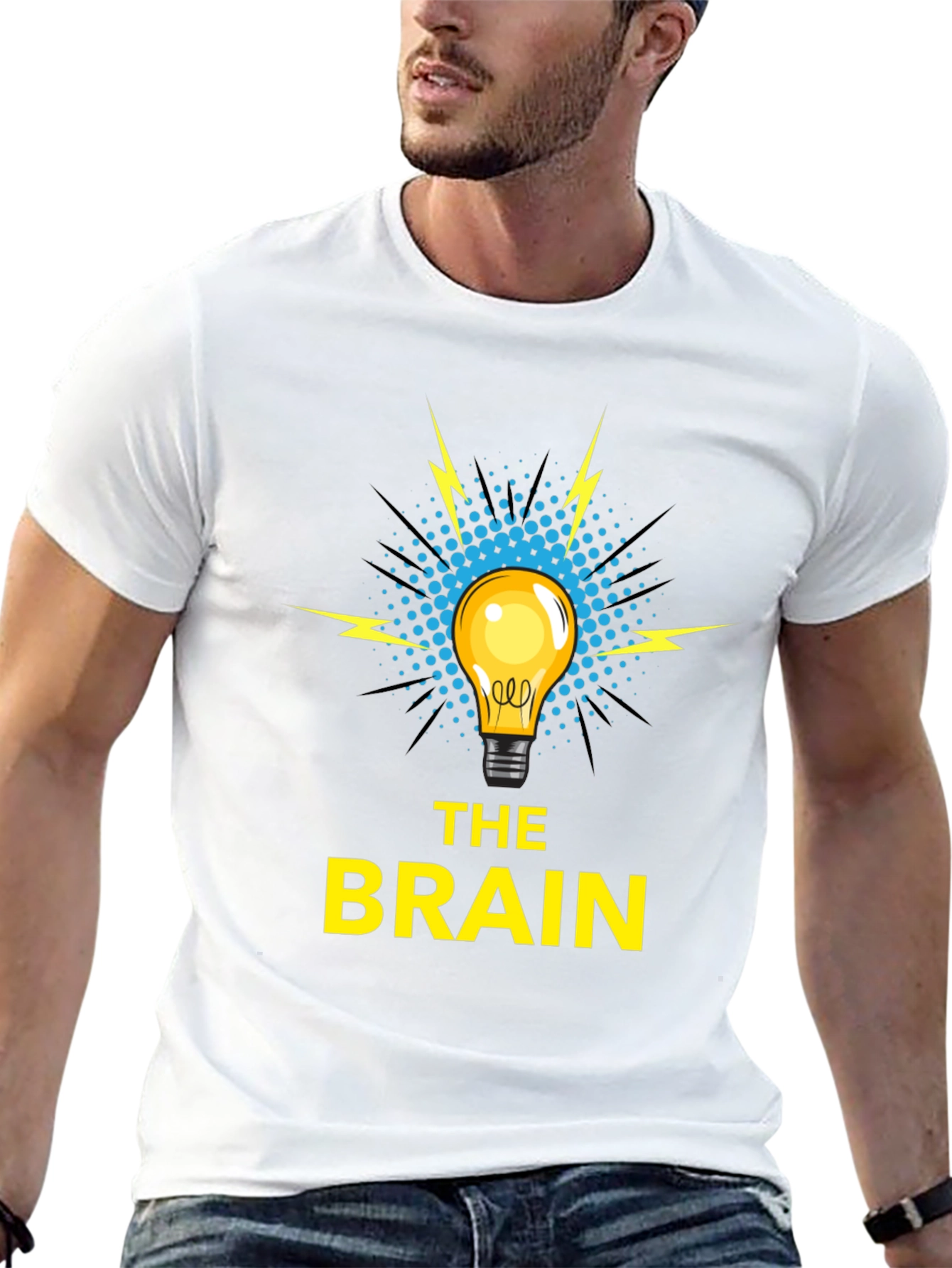 The Brain T-Shirt - Idea Lightbulb Design