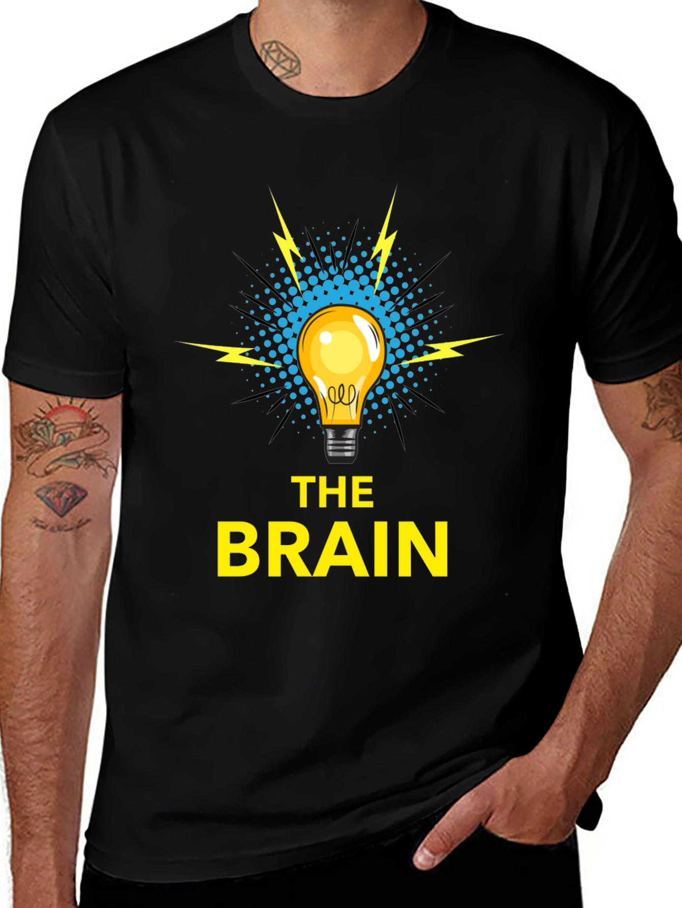 The Brain T-Shirt - Idea Lightbulb Design