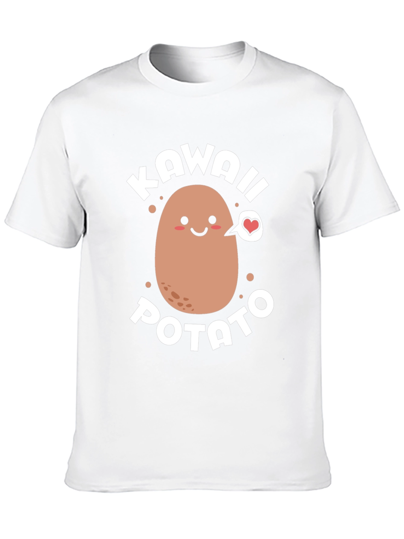 Kawaii Potato Graphic T-Shirt - Cute & Comfortable