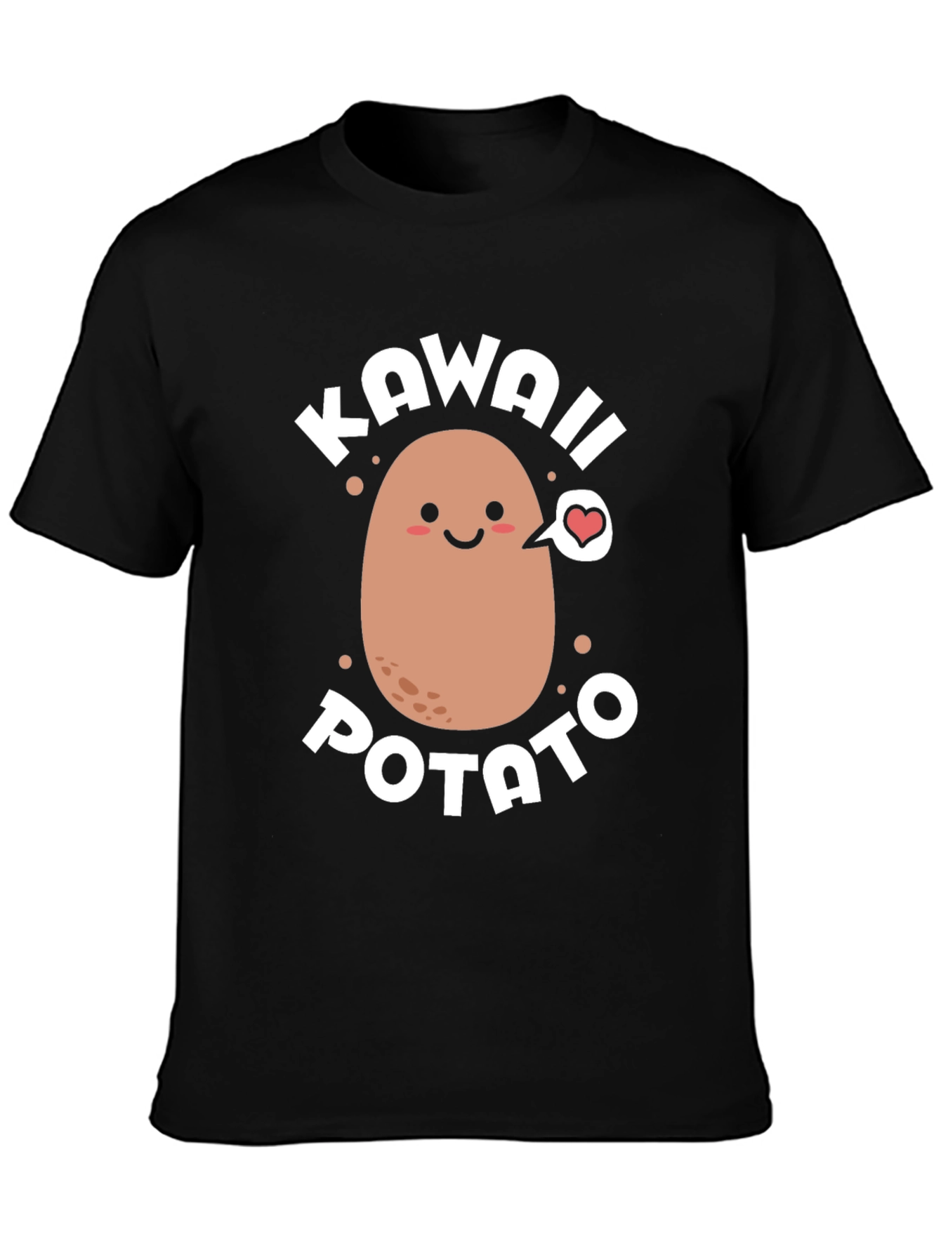 Kawaii Potato Graphic T-Shirt - Cute & Comfortable