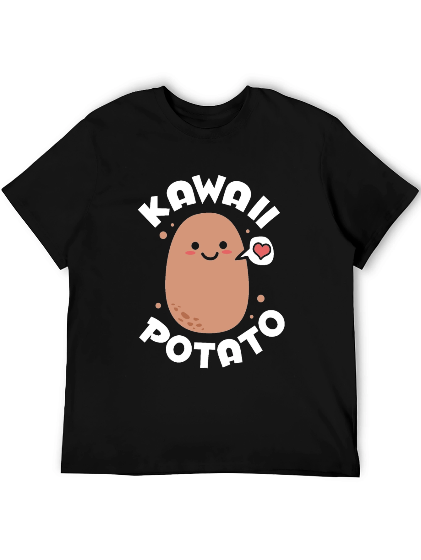 Kawaii Potato Graphic T-Shirt - Cute & Comfortable
