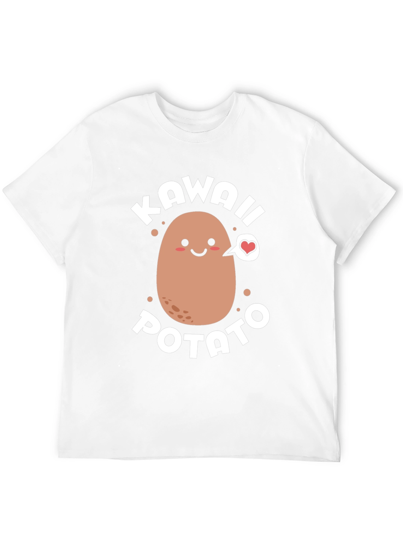 Kawaii Potato Graphic T-Shirt - Cute & Comfortable