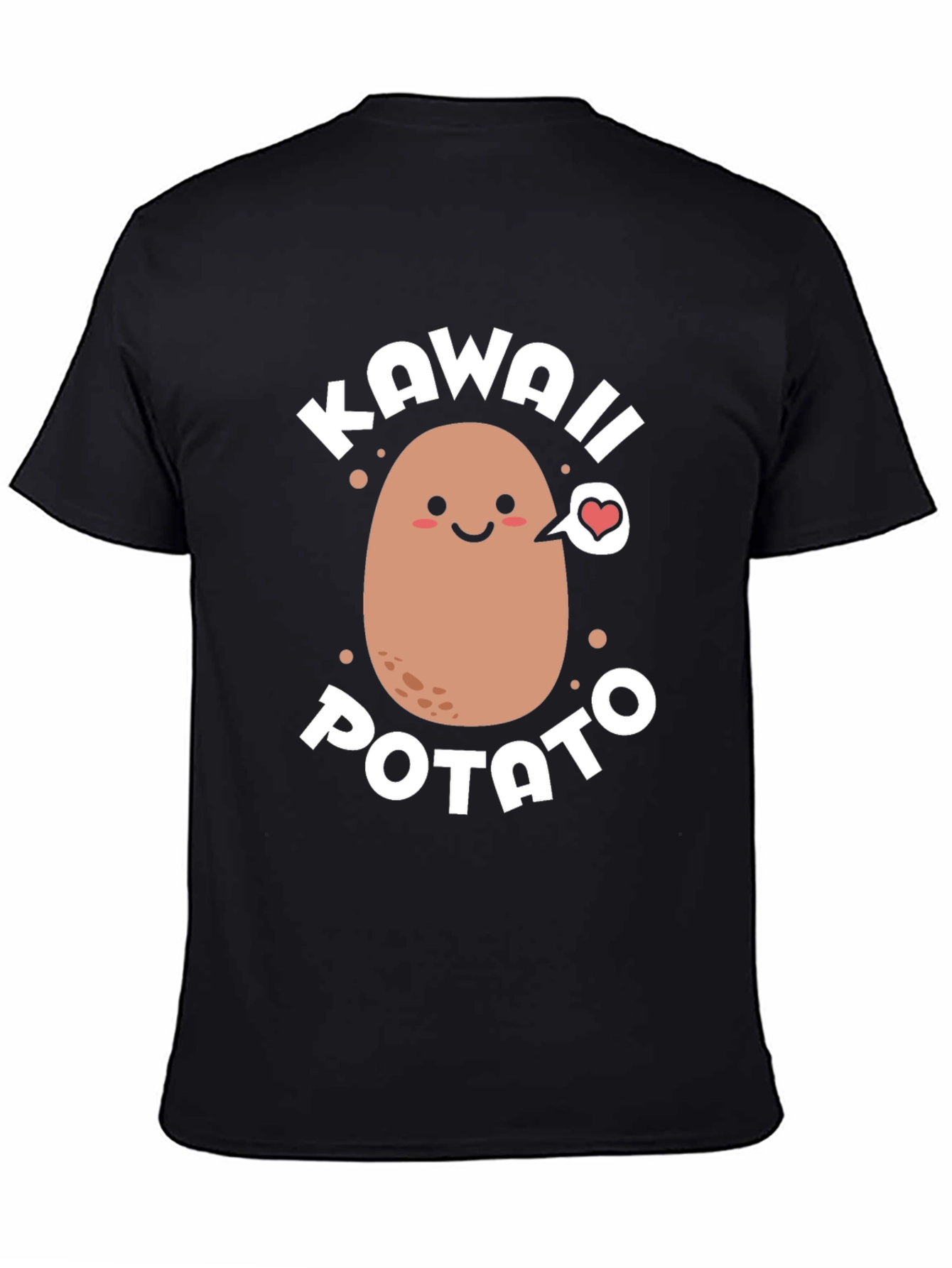 Kawaii Potato Graphic T-Shirt - Cute & Comfortable
