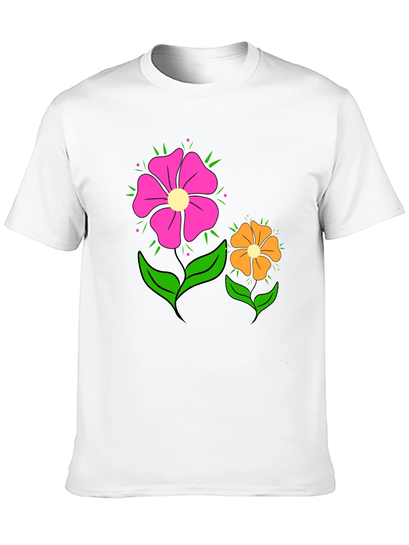 Floral Graphic T-Shirt - Funky Flower Power Tee