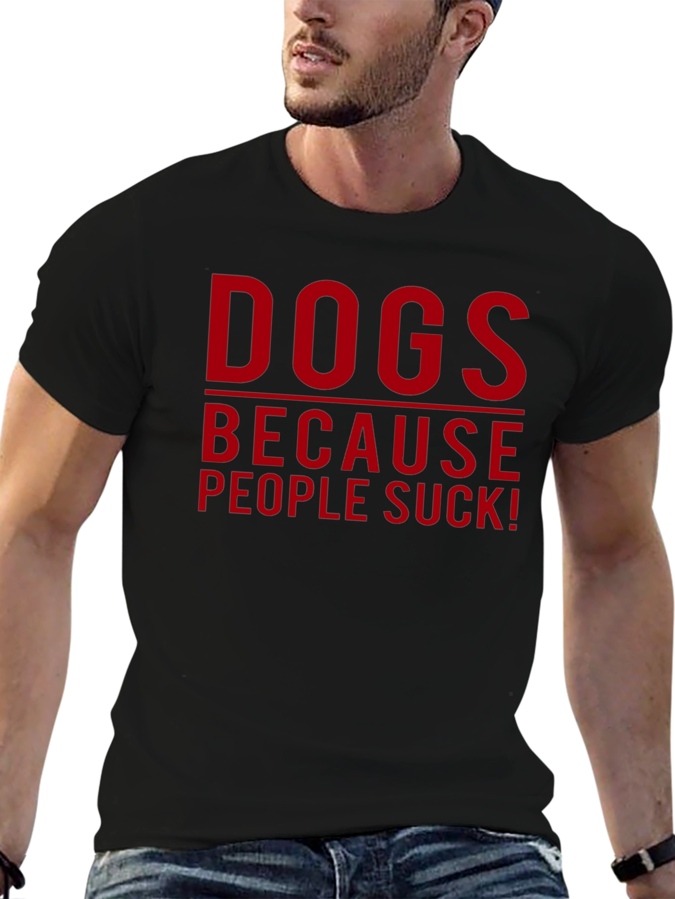 Dogs Because People Suck T-Shirt