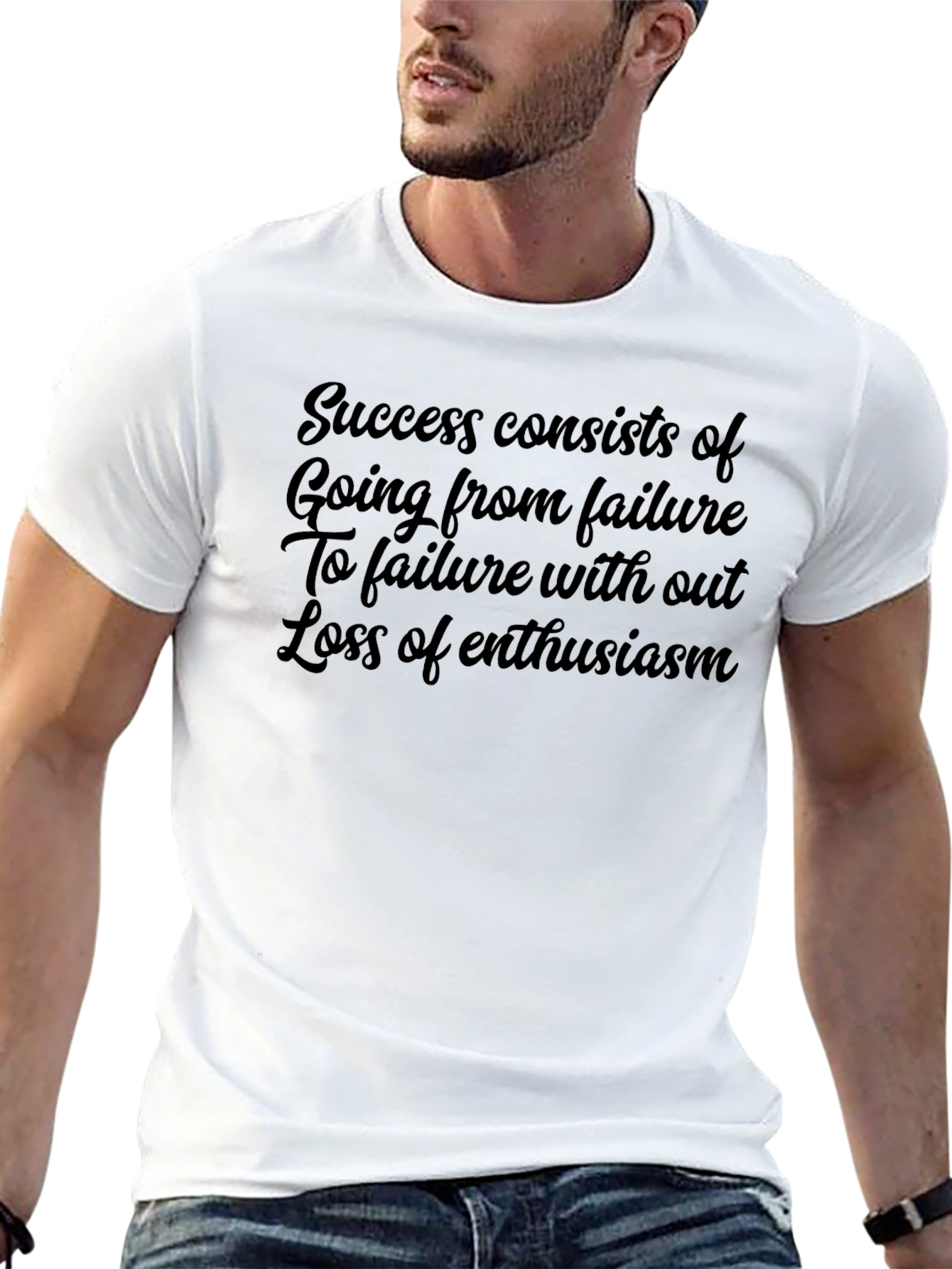 Inspirational Quote T-Shirt - Success from Failure