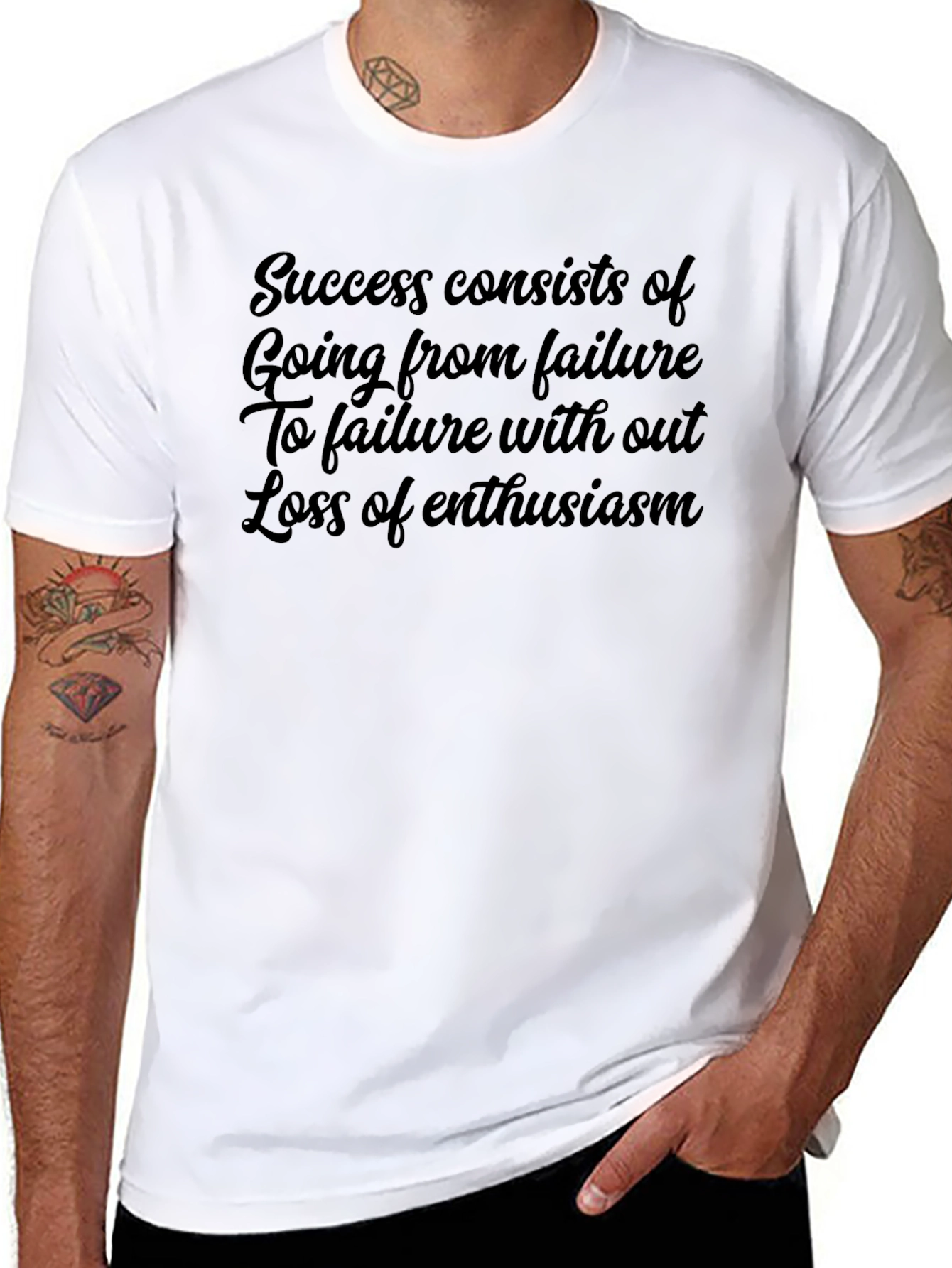 Inspirational Quote T-Shirt - Success from Failure