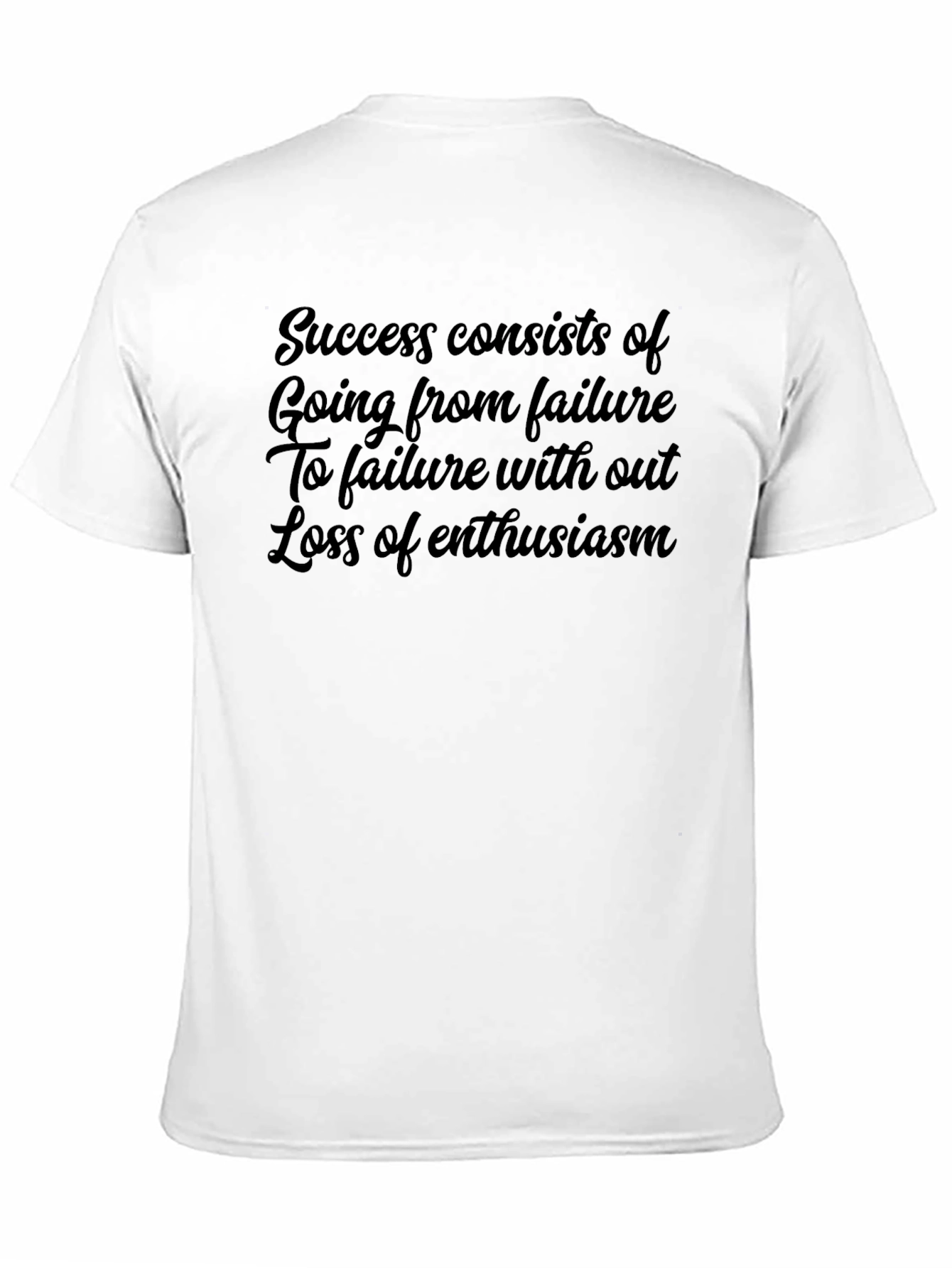 Inspirational Quote T-Shirt - Success from Failure
