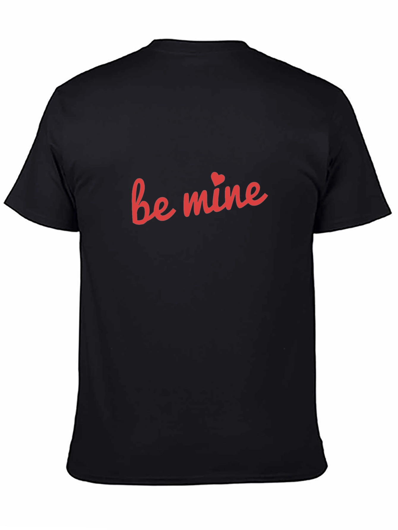 Be Mine Graphic Tee - Black Cotton Blend