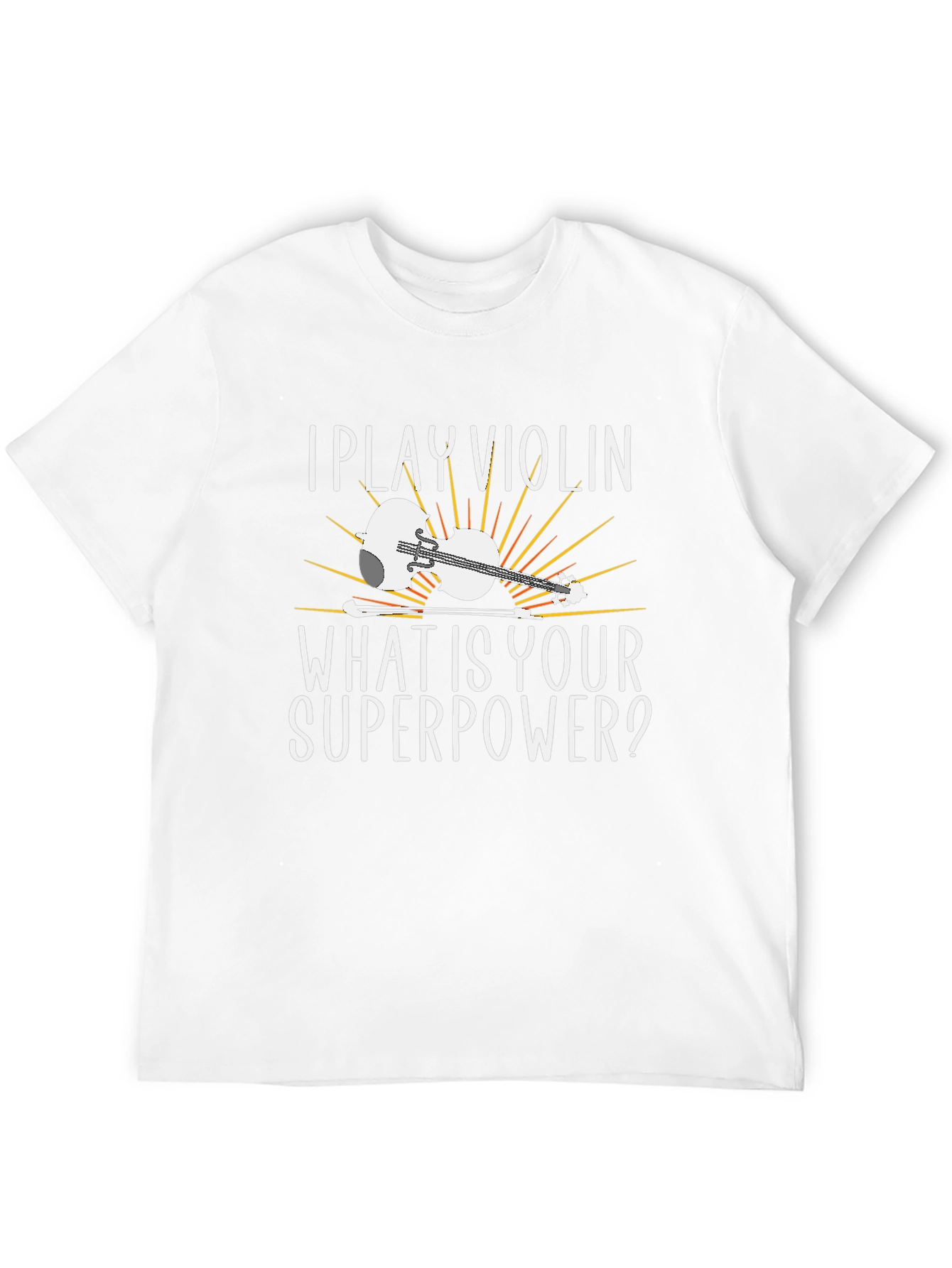I Play Violin Graphic T-Shirt - Superpower Tee