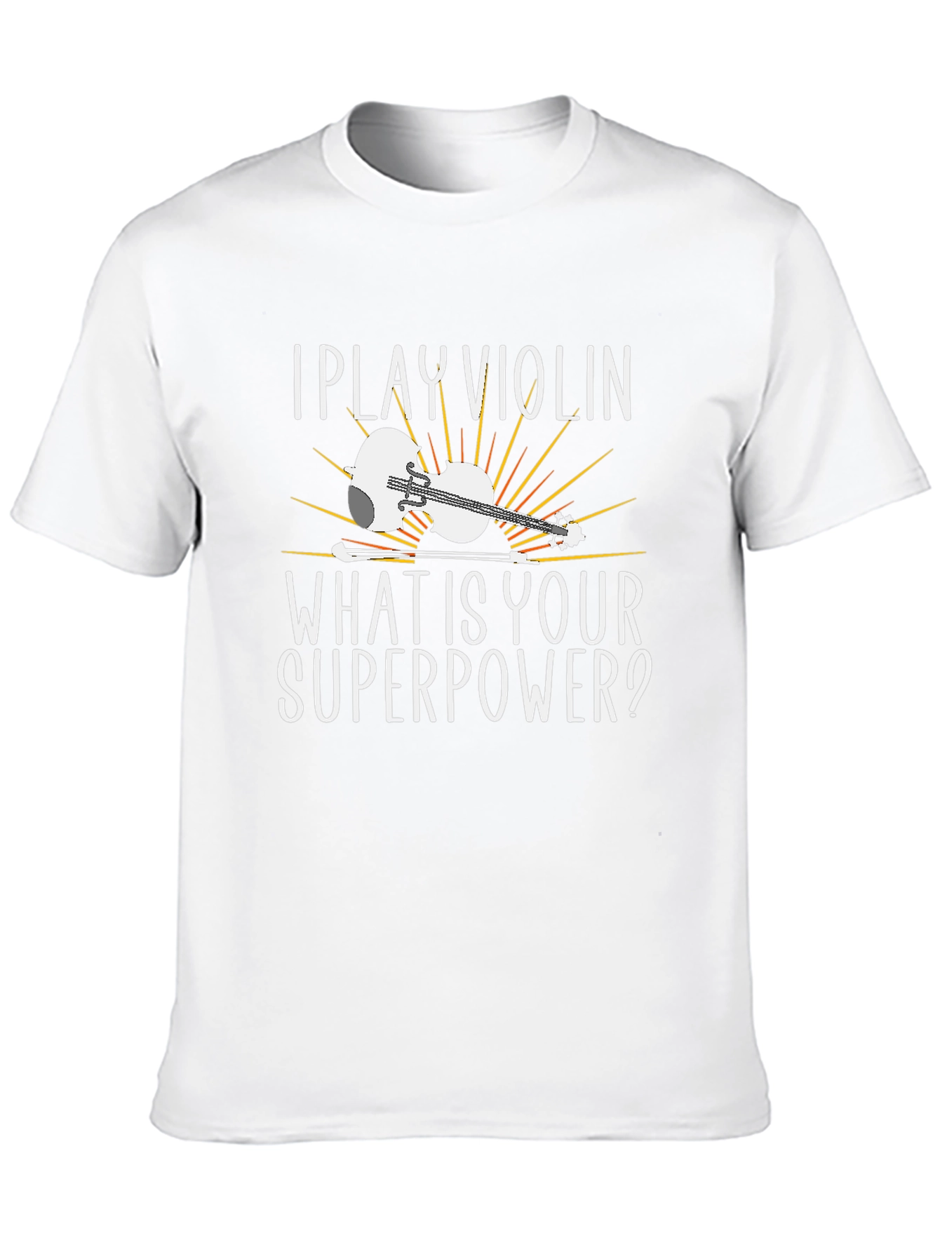 I Play Violin Graphic T-Shirt - Superpower Tee