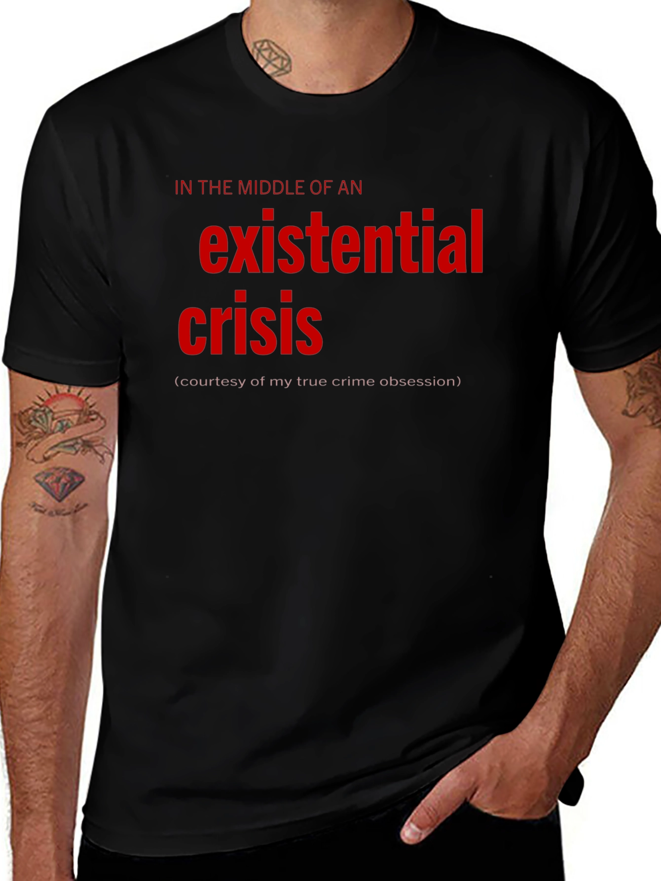 Existential Crisis Graphic Tee - True Crime Obsession