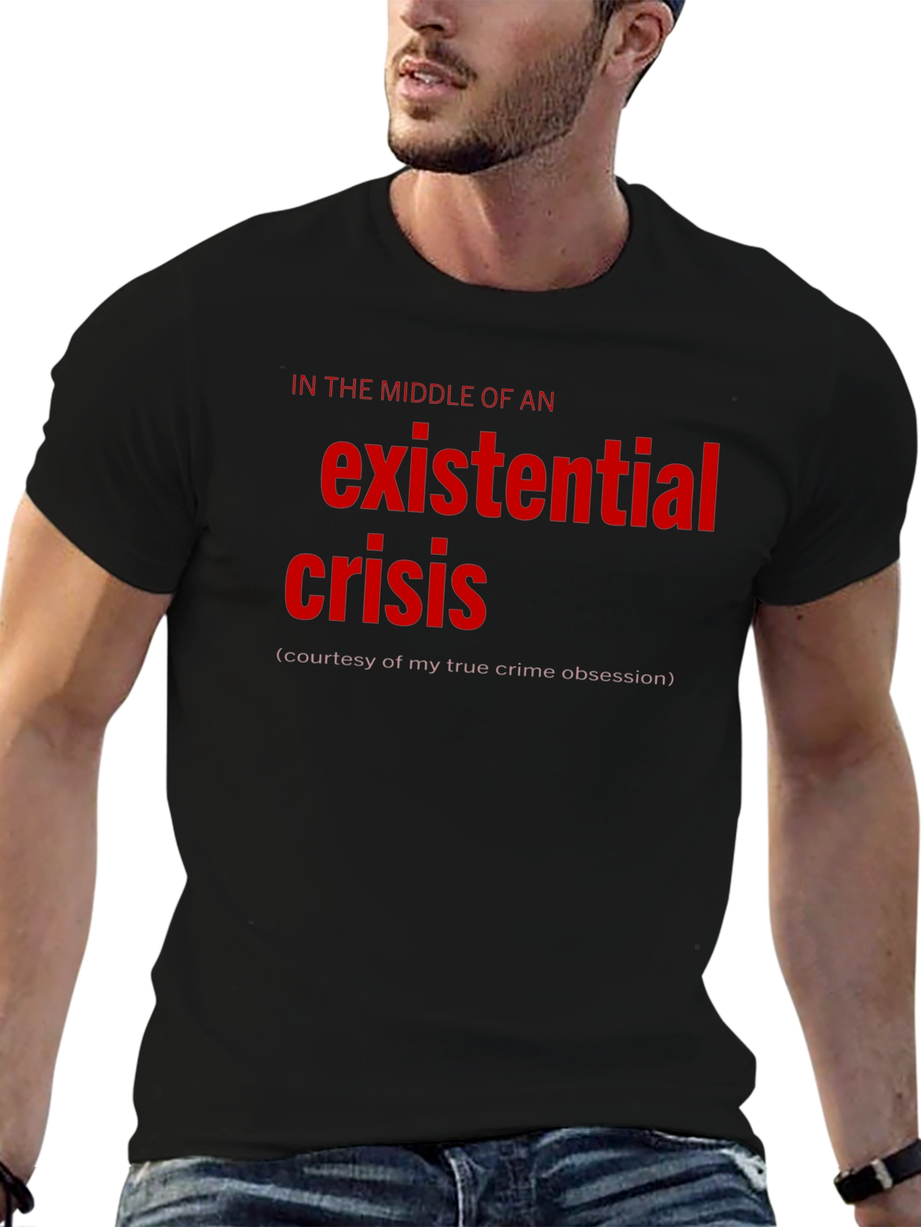 Existential Crisis Graphic Tee - True Crime Obsession