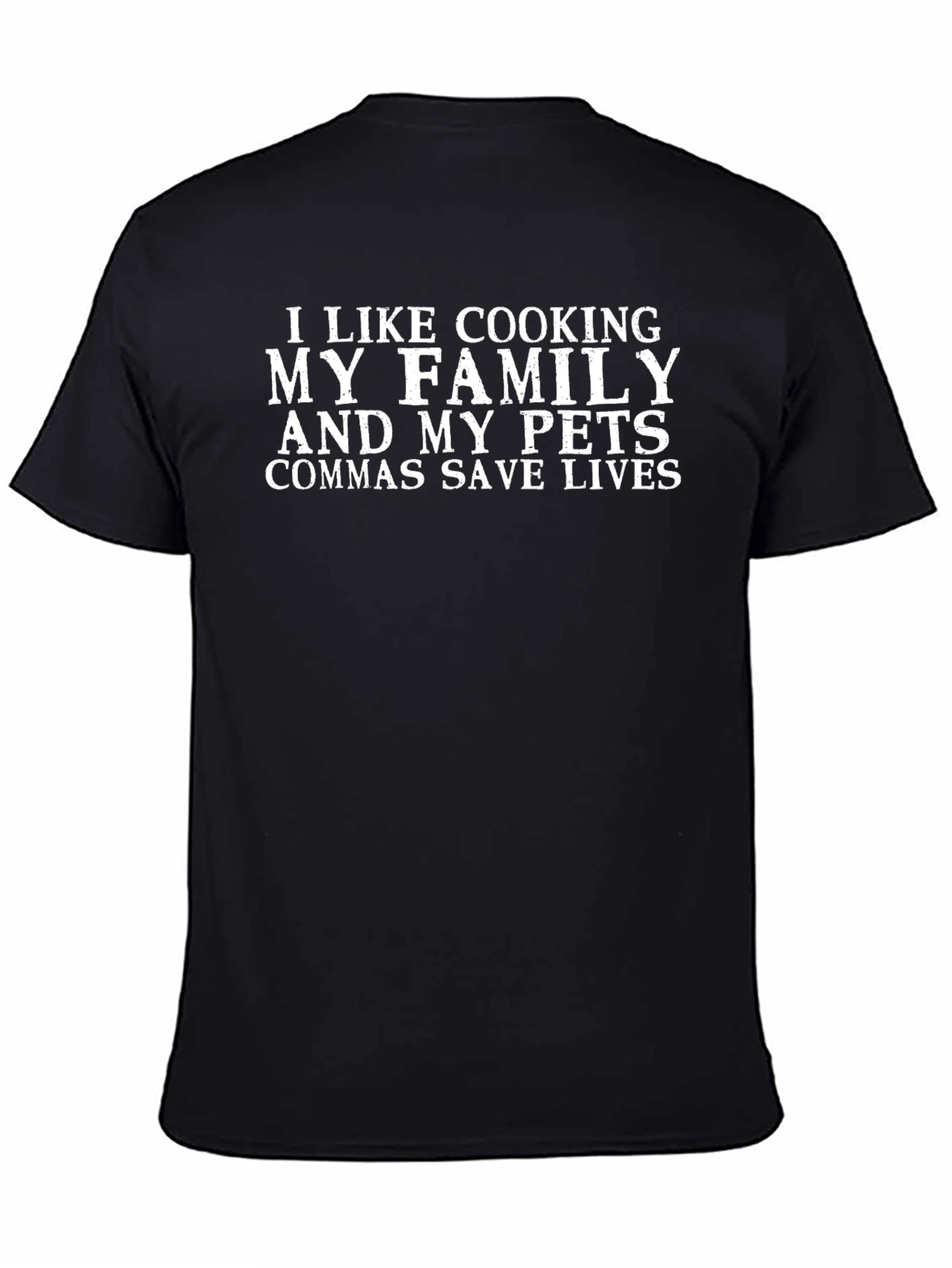 Funny Grammar T-Shirt: Commas Save Lives