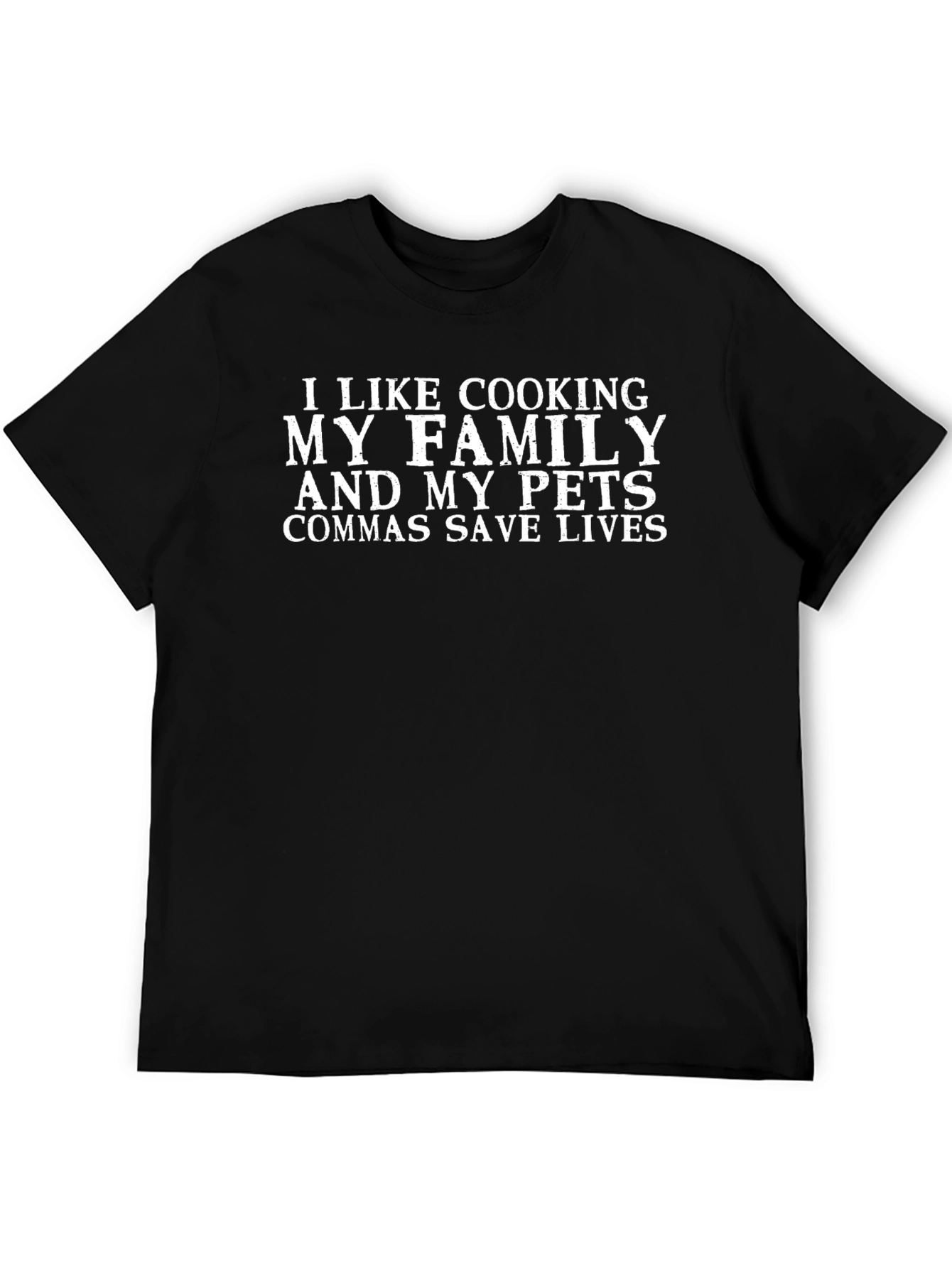 Funny Grammar T-Shirt: Commas Save Lives