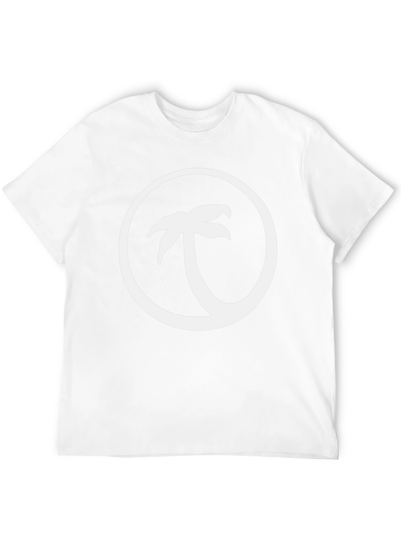 Black Palm Tree Circle Graphic Tee