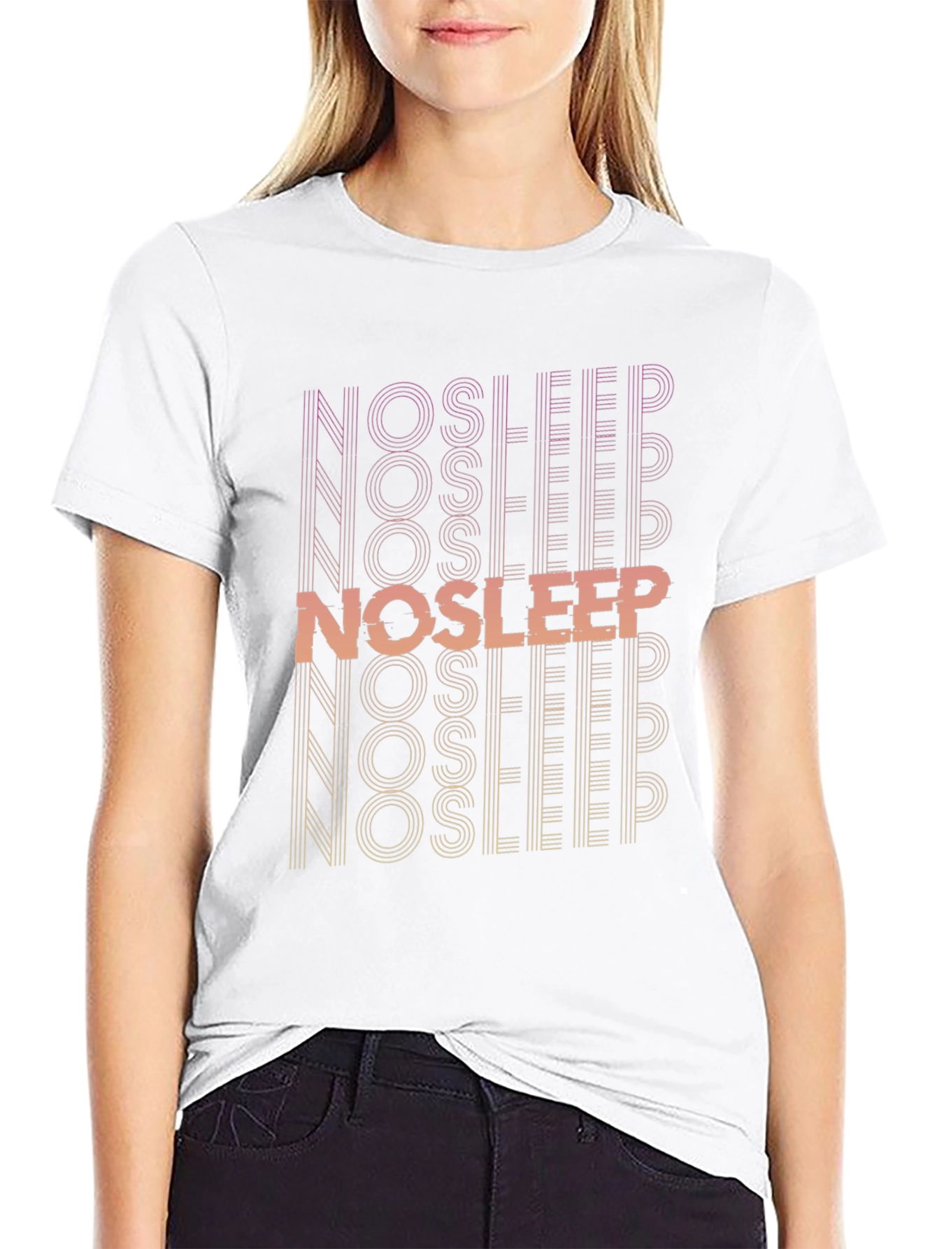 No Sleep Graphic Print T-Shirt