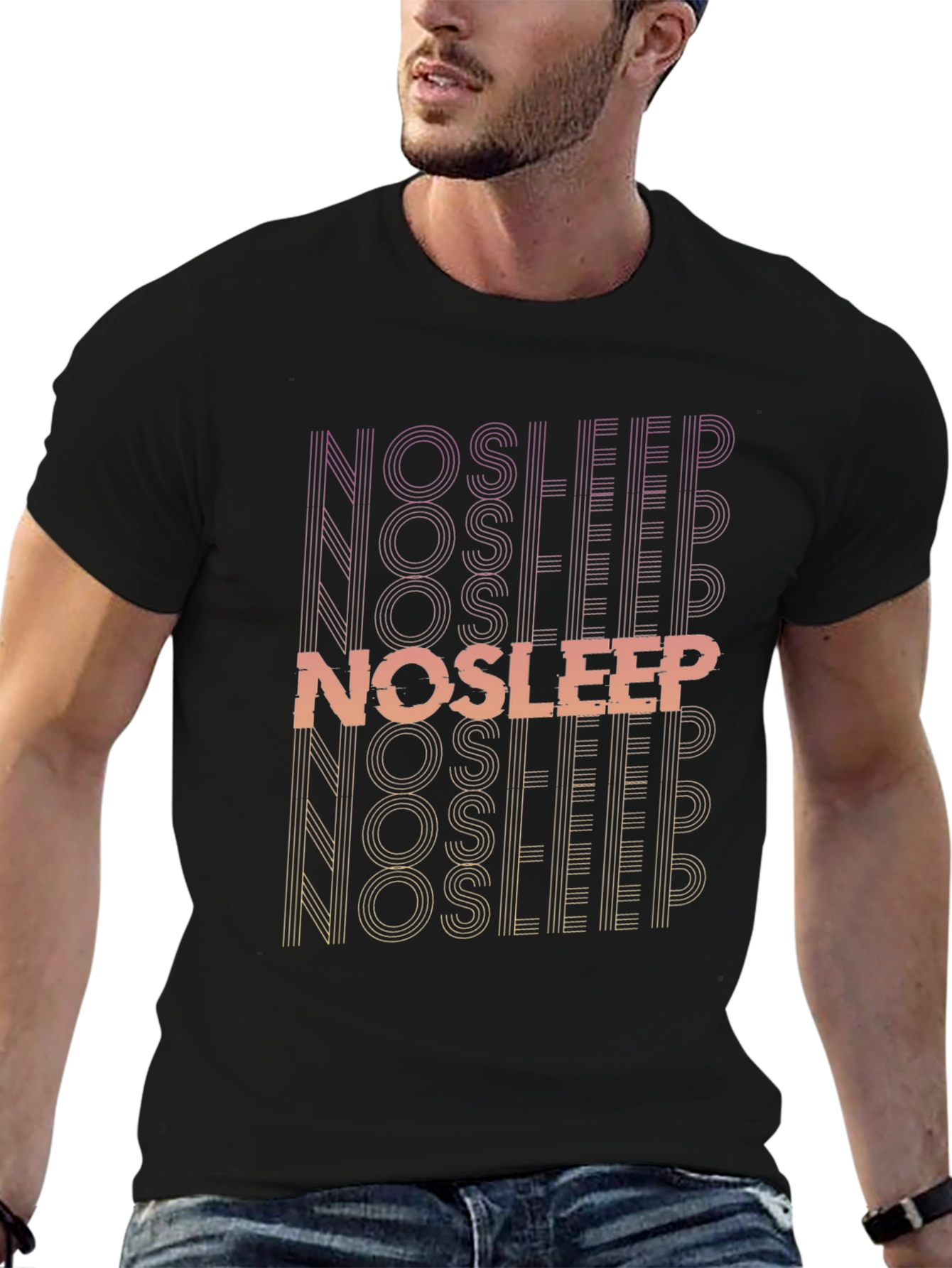 No Sleep Graphic Print T-Shirt