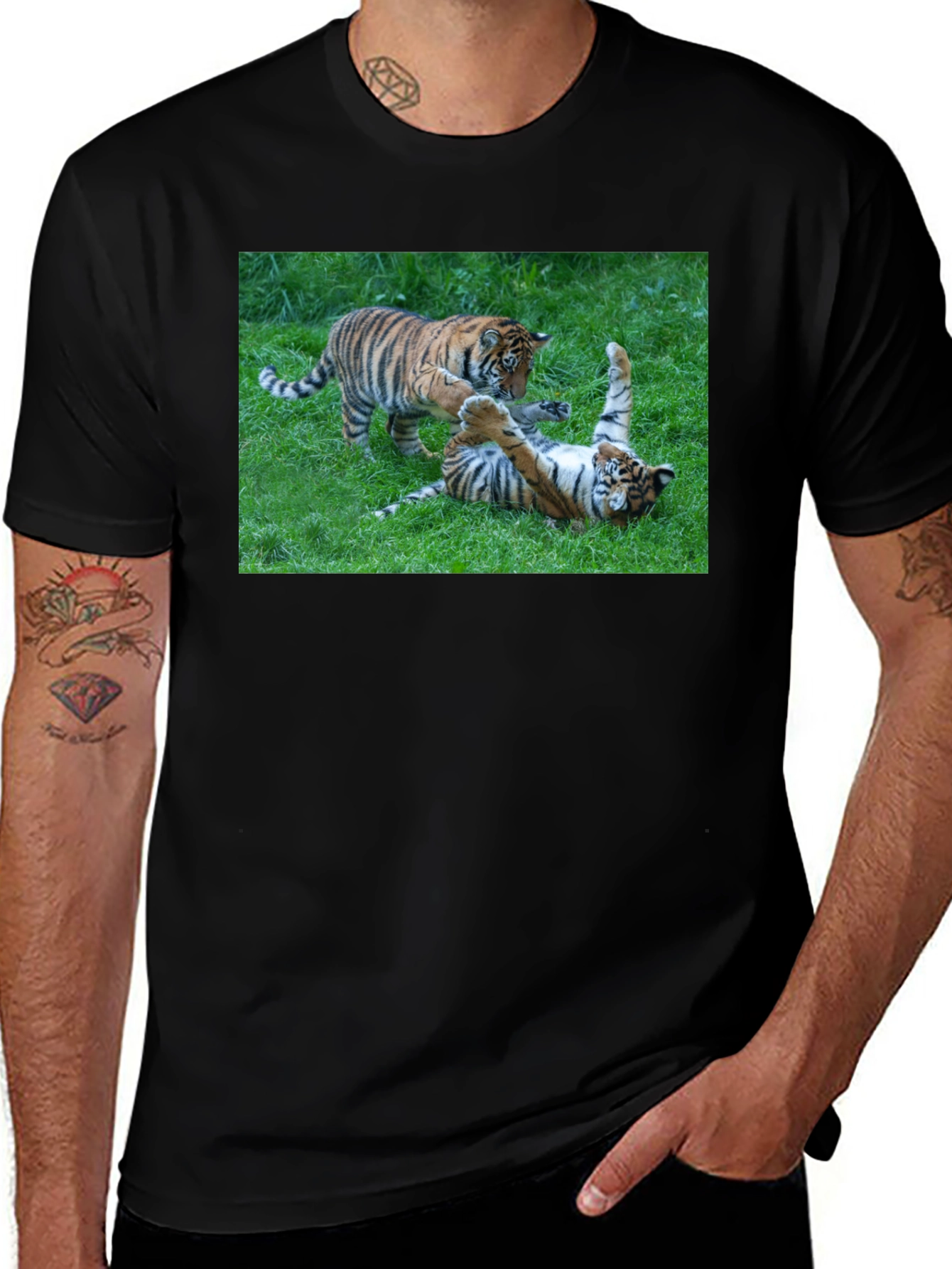 Tiger Cubs Playful Graphic Tee