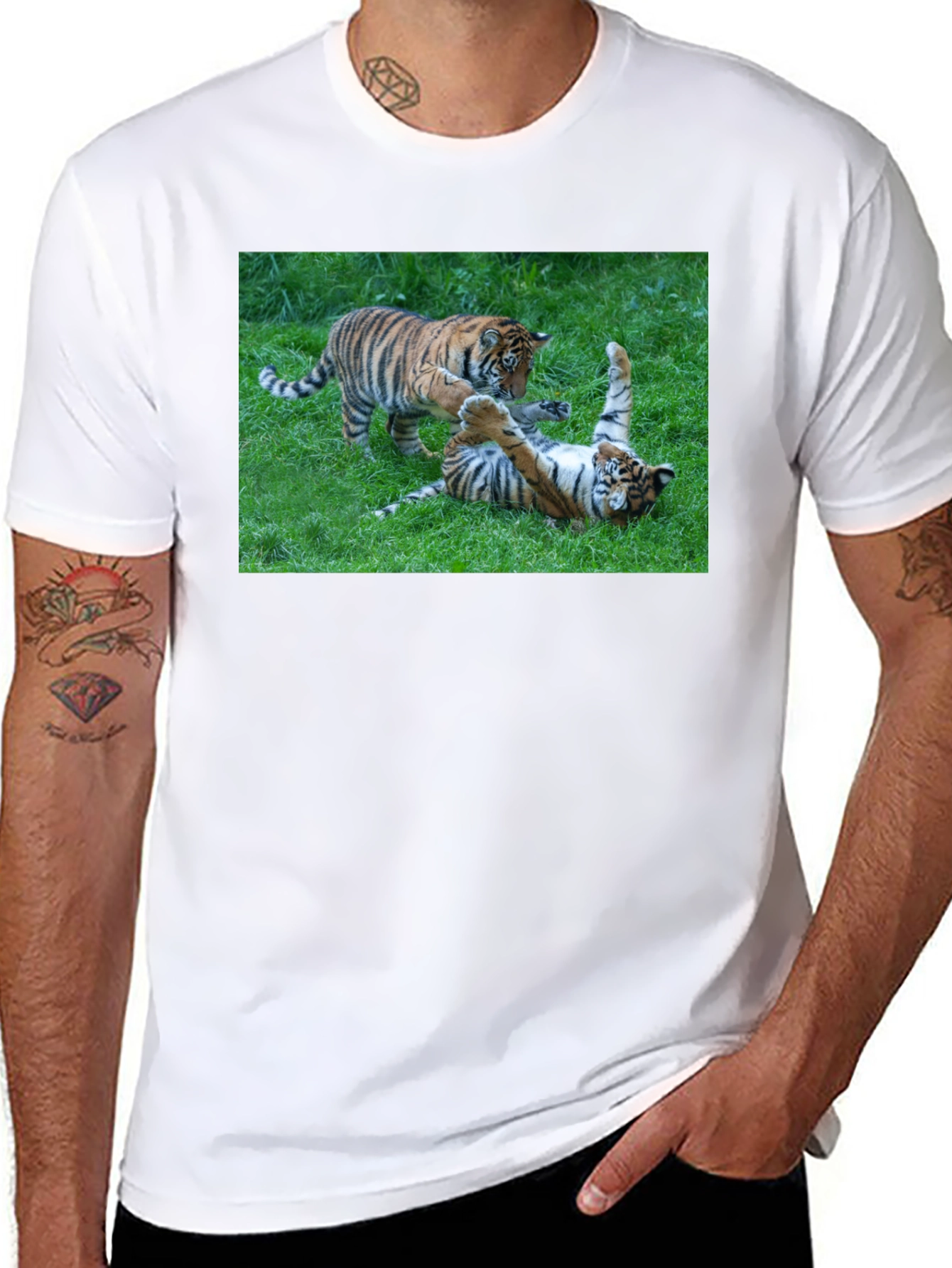 Tiger Cubs Playful Graphic Tee