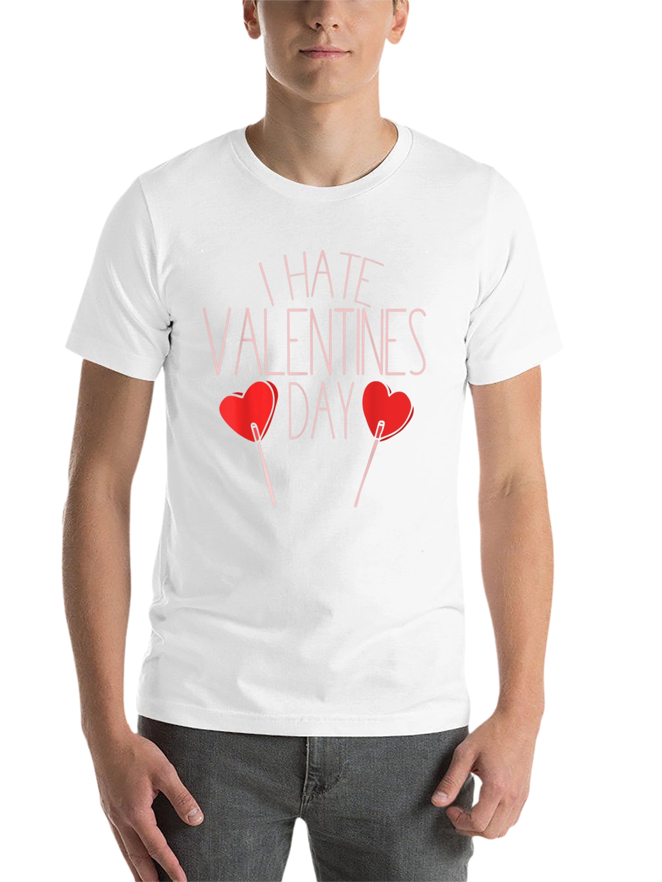 I Hate Valentines Day T-Shirt - Funny Anti-Valentine Tee