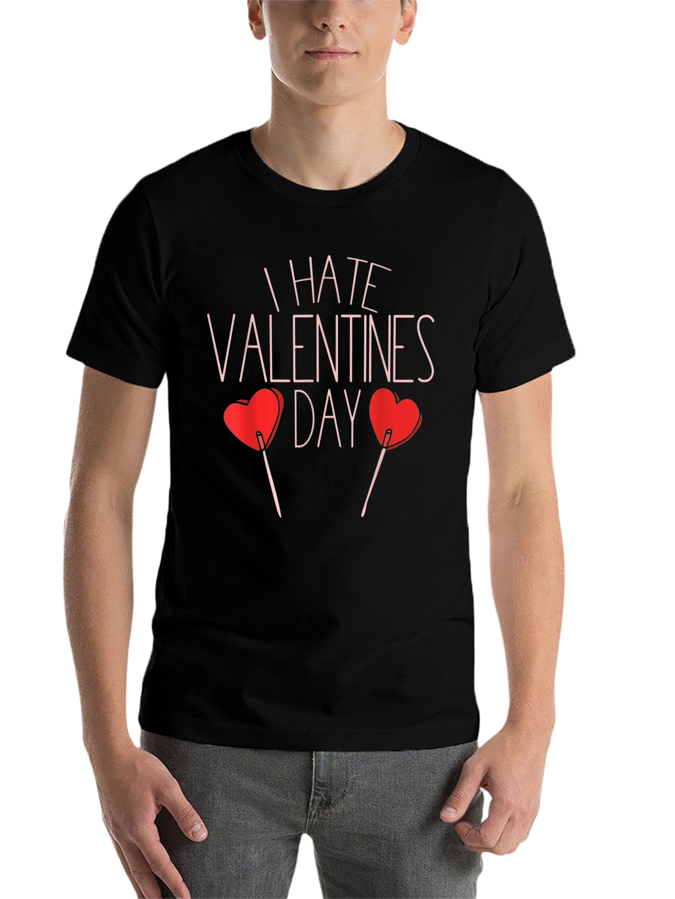 I Hate Valentines Day T-Shirt - Funny Anti-Valentine Tee