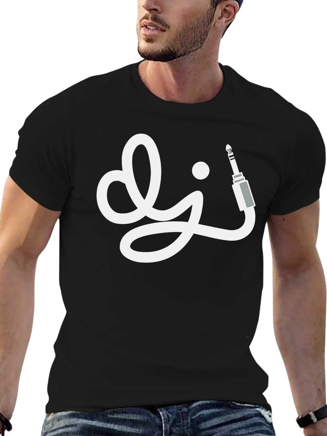 DJ Audio Jack Black T-Shirt