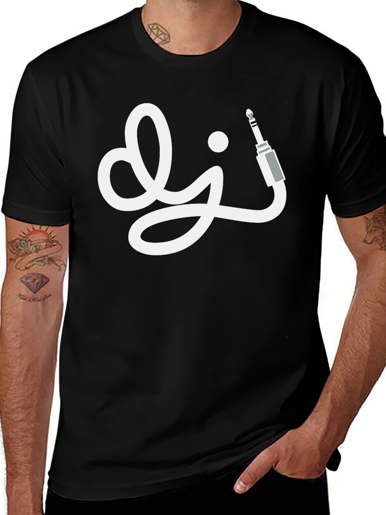 DJ Audio Jack Black T-Shirt