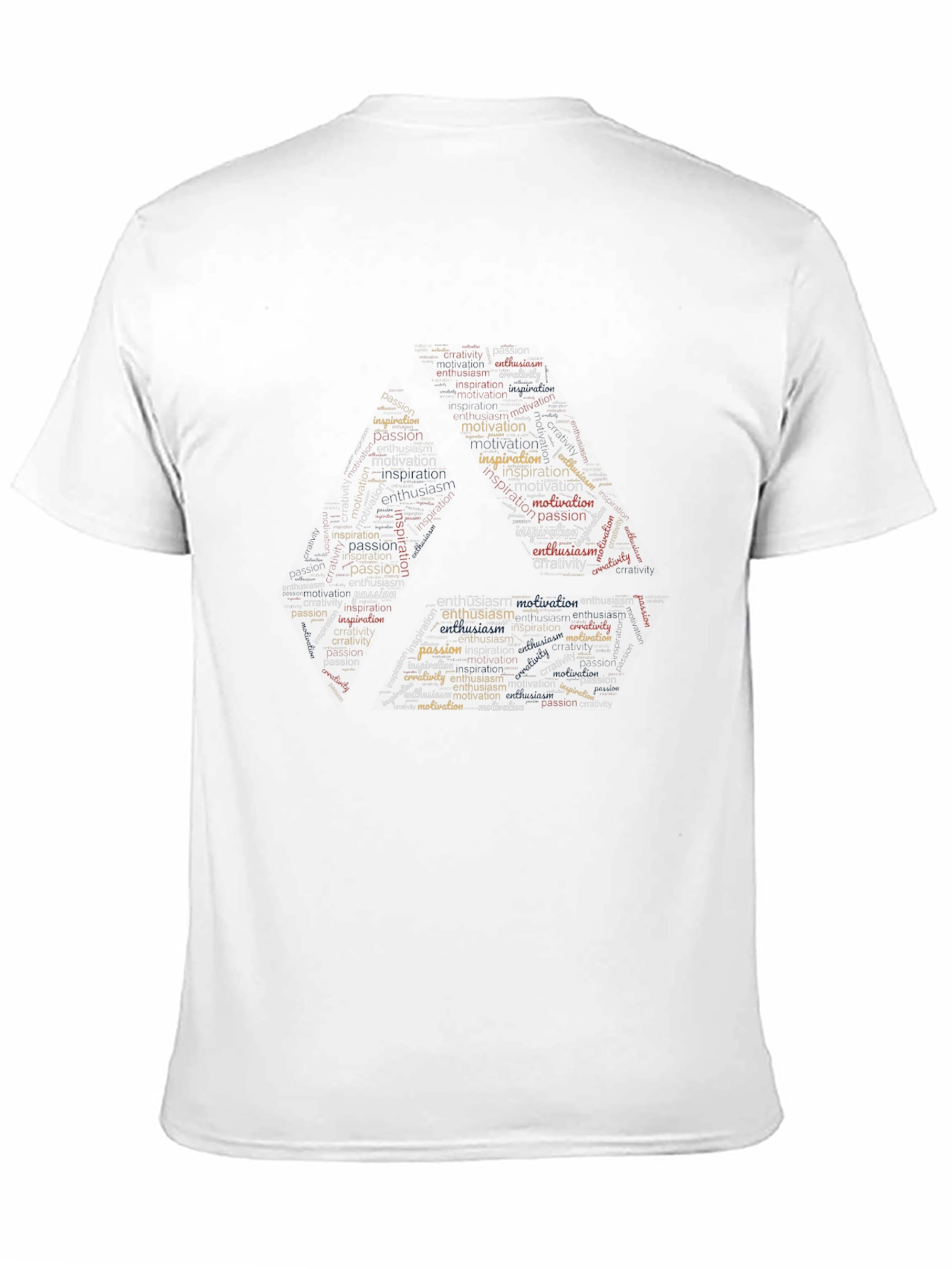 Inspirational Word Art Mens Black T-Shirt