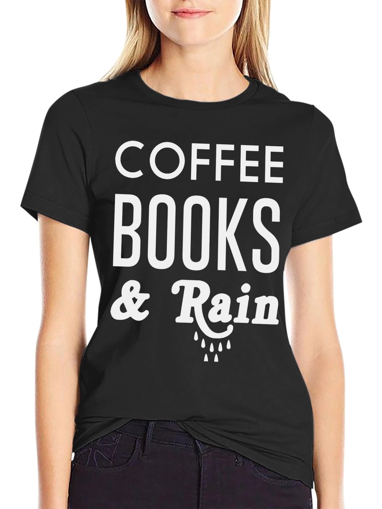 Coffee Books & Rain T-Shirt