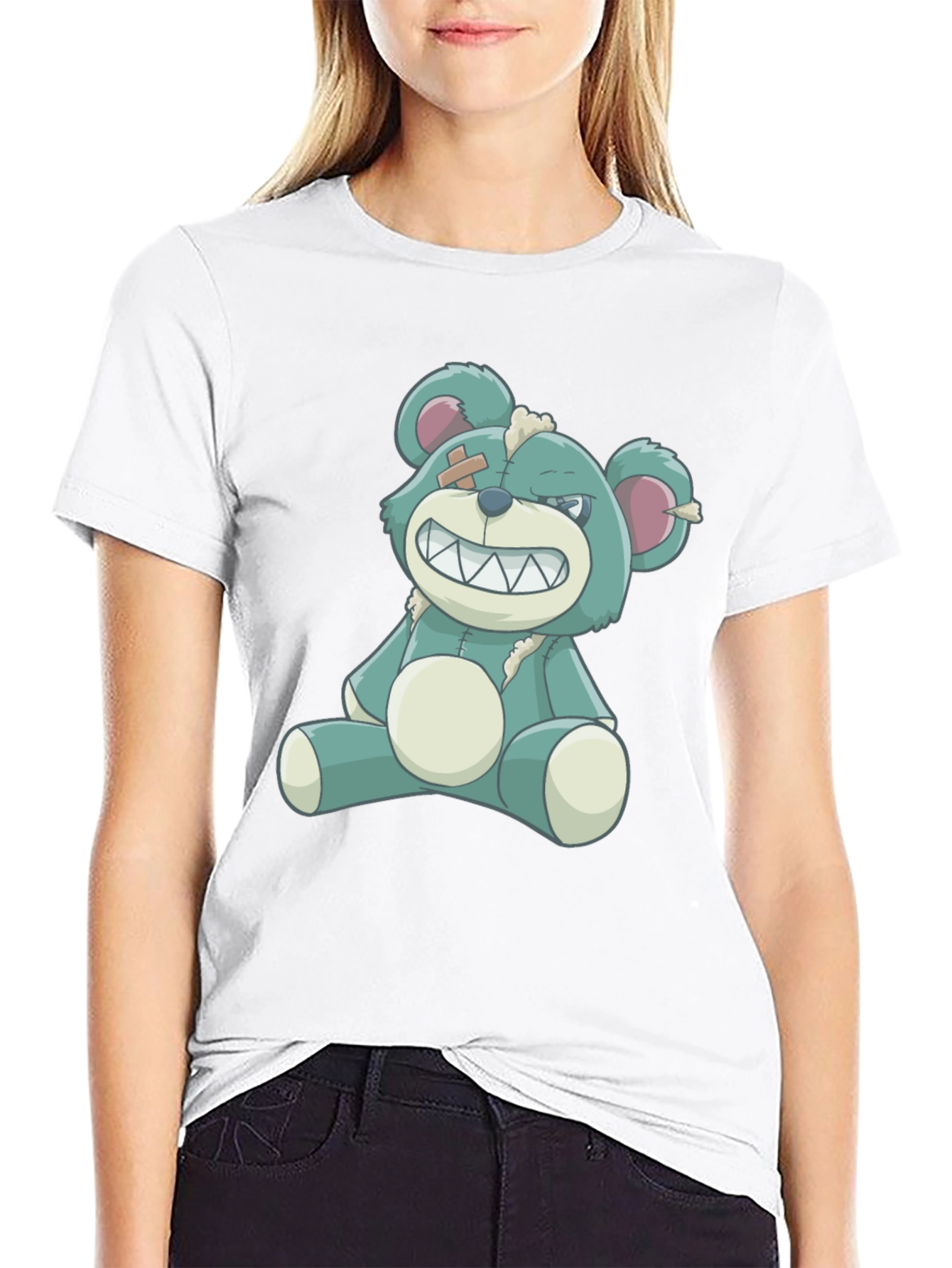 Grin Bear T-Shirt - Black