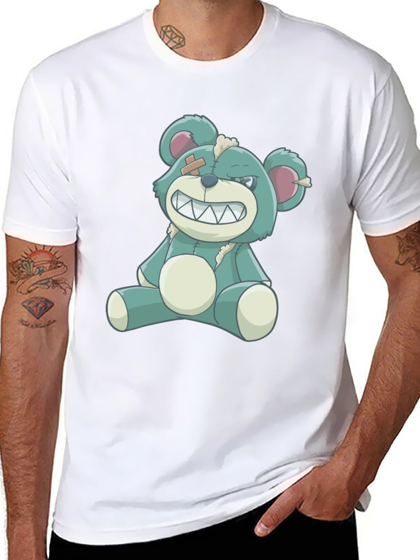 Grin Bear T-Shirt - Black