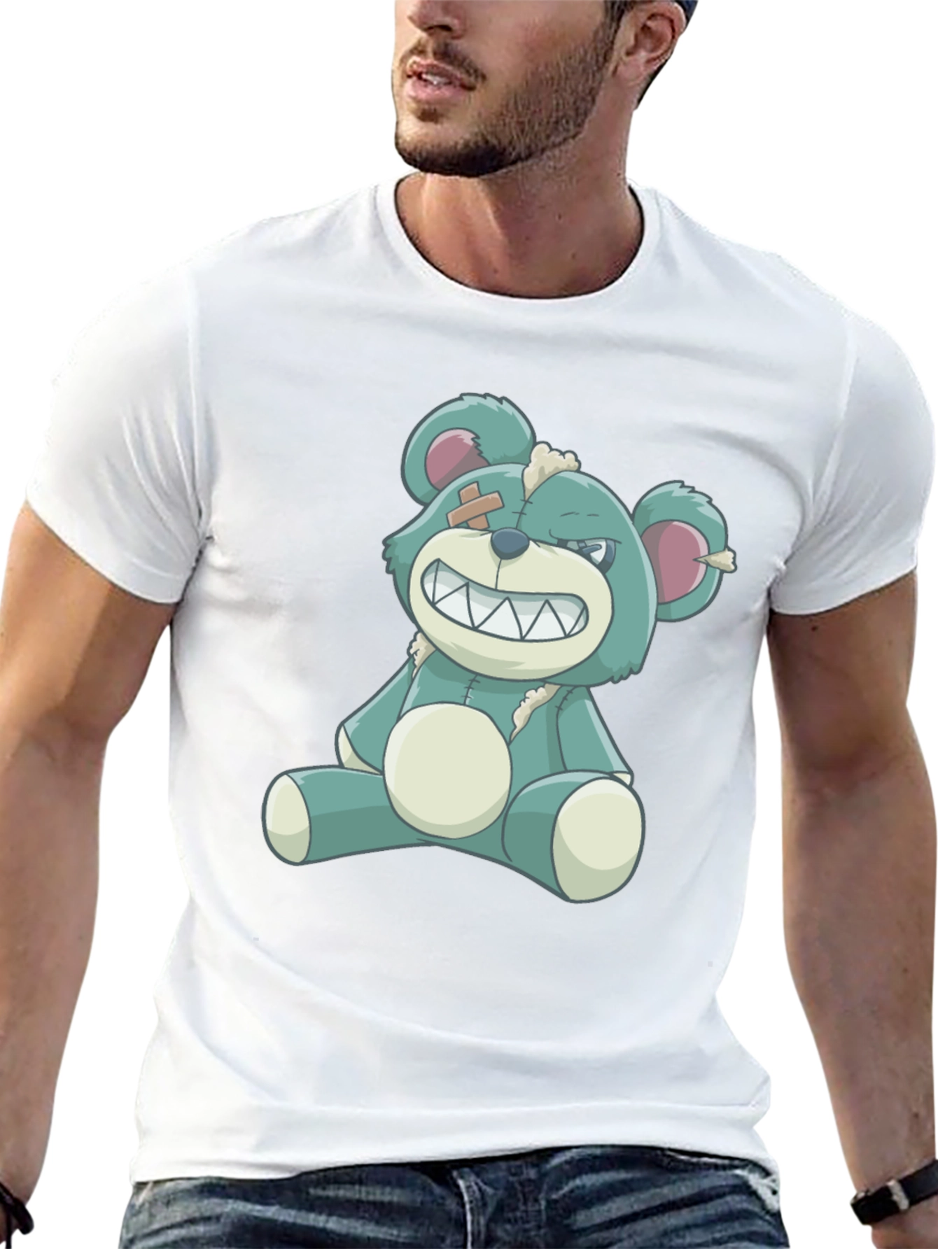 Grin Bear T-Shirt - Black