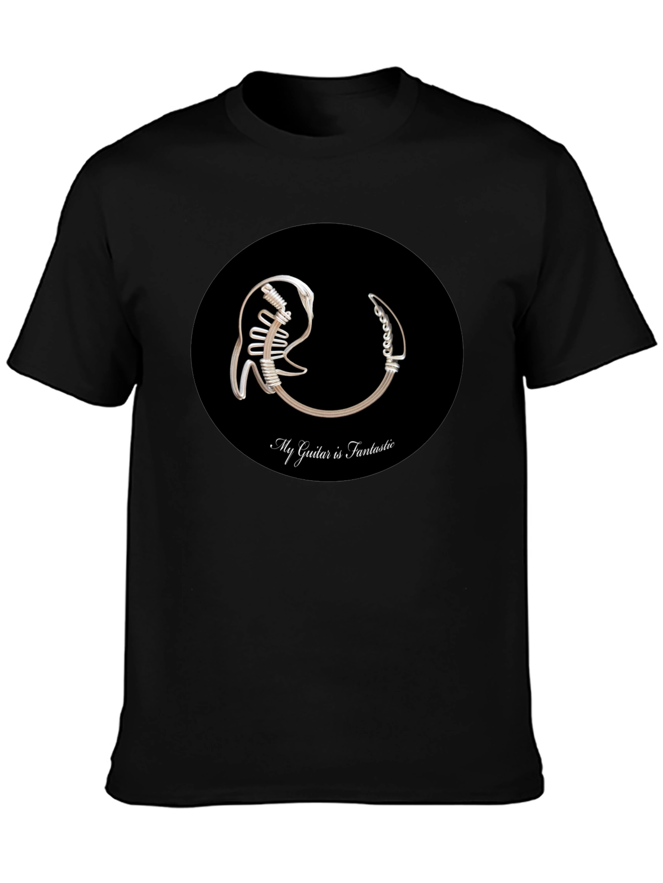 My Guitar is Fantastic Black T-Shirt