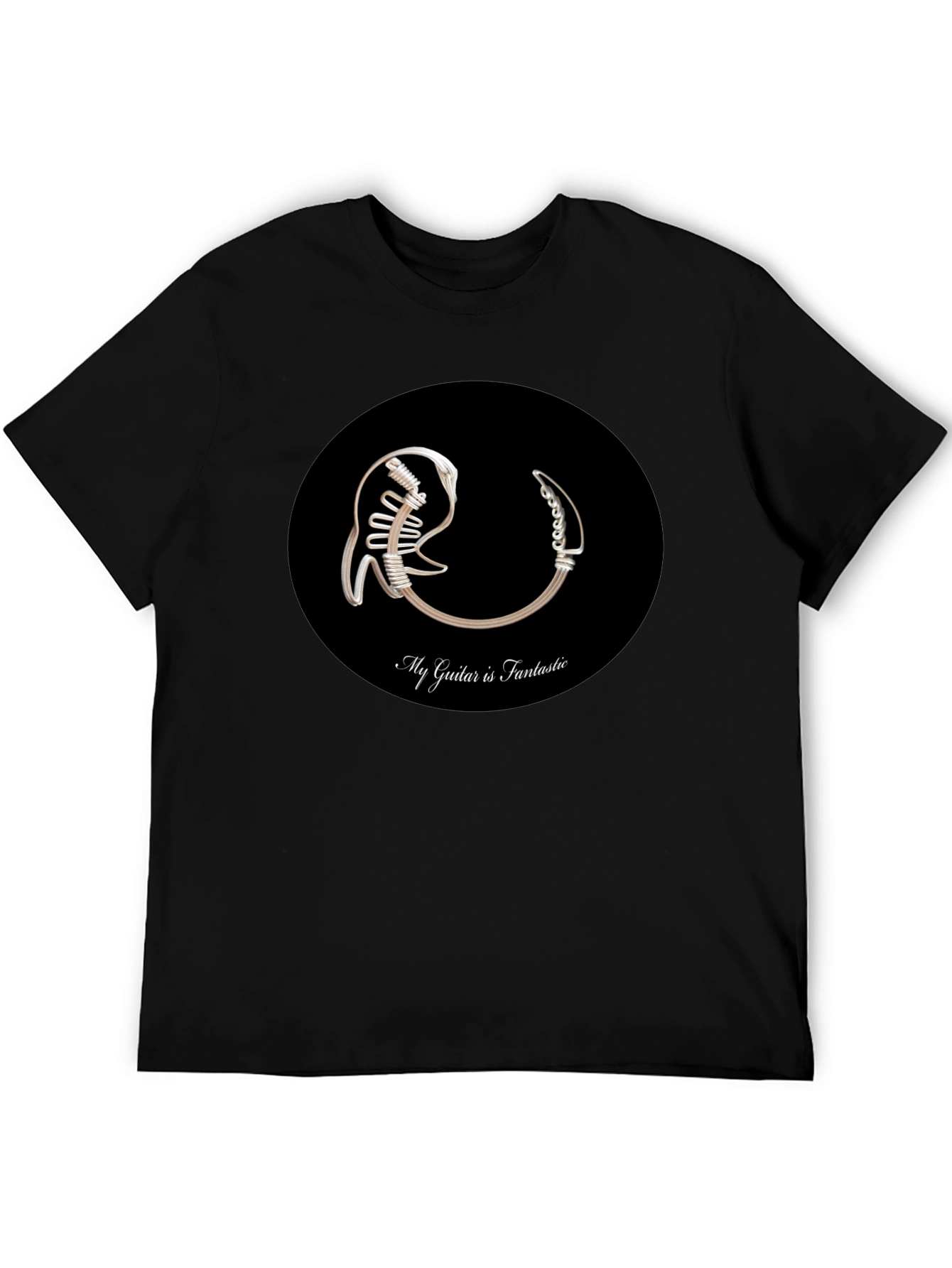 My Guitar is Fantastic Black T-Shirt