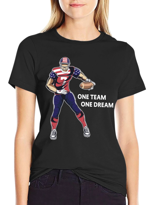 American Football T-Shirt - One Team One Dream