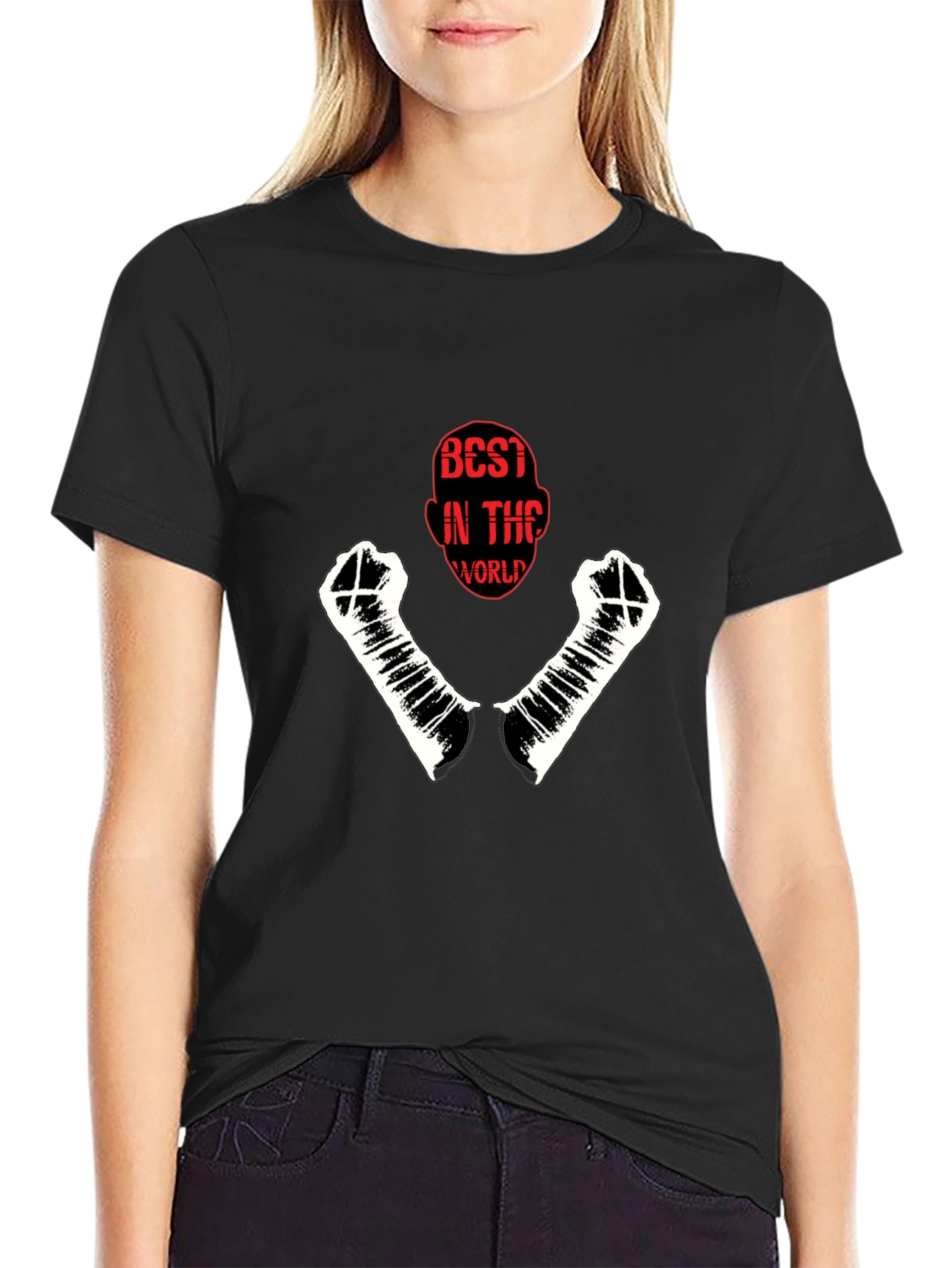 Best in the World Graphic Black T-Shirt