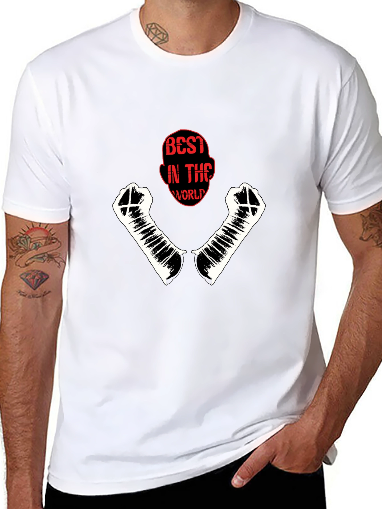 Best in the World Graphic Black T-Shirt