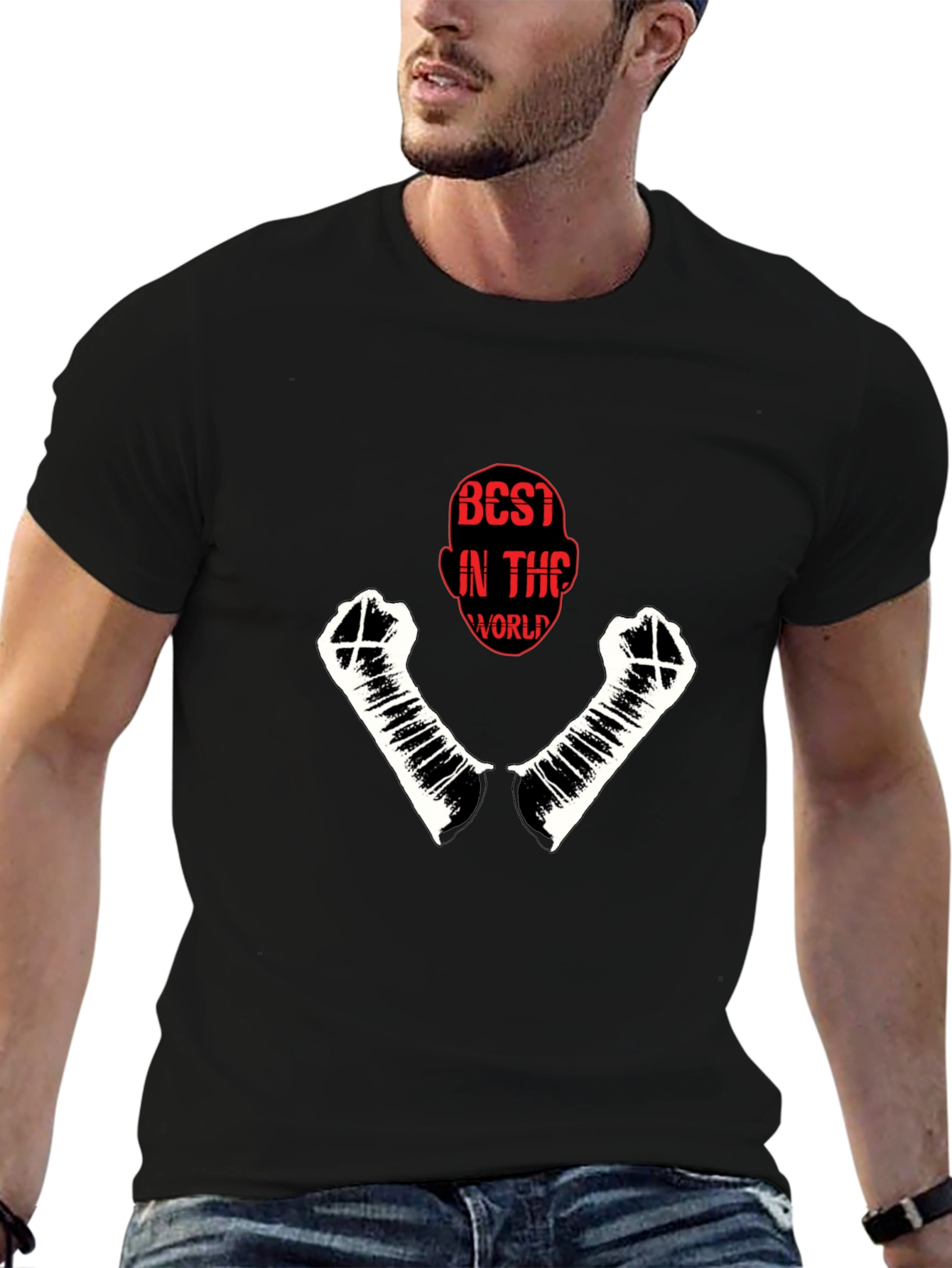 Best in the World Graphic Black T-Shirt