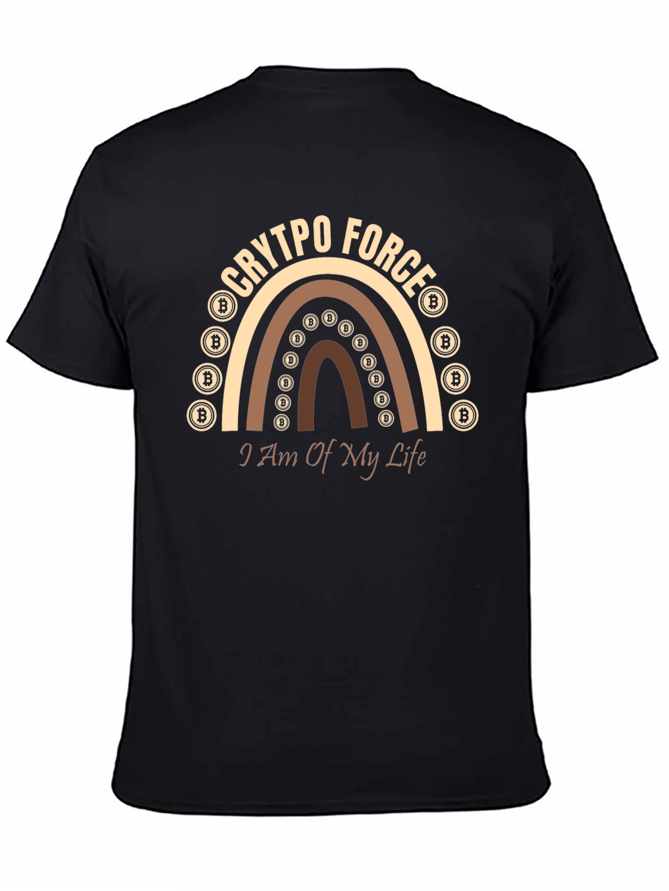 Crypto Force Bitcoin Rainbow T-Shirt