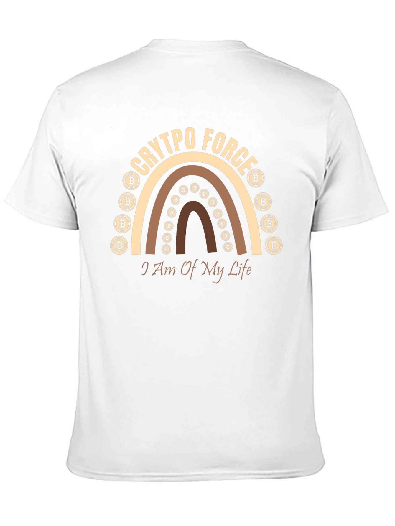 Crypto Force Bitcoin Rainbow T-Shirt